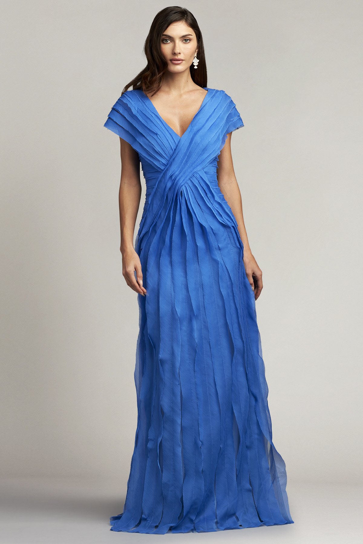 Tadashi Shoji Tipton Maxi Abiye Elbise-Libas Trendy Fashion Store