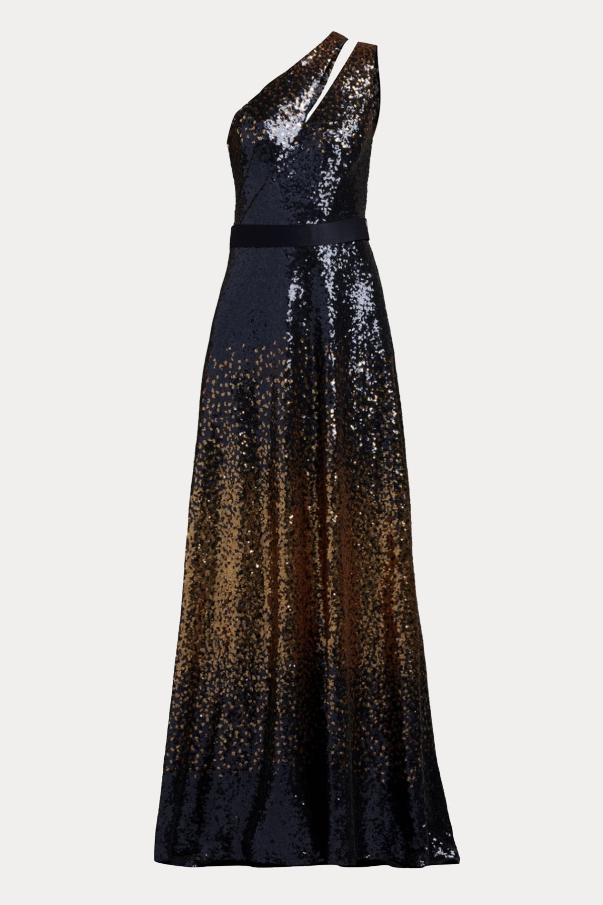 Tadashi Shoji Spry Tek Omuz Maxi Abiye Elbise-Libas Trendy Fashion Store