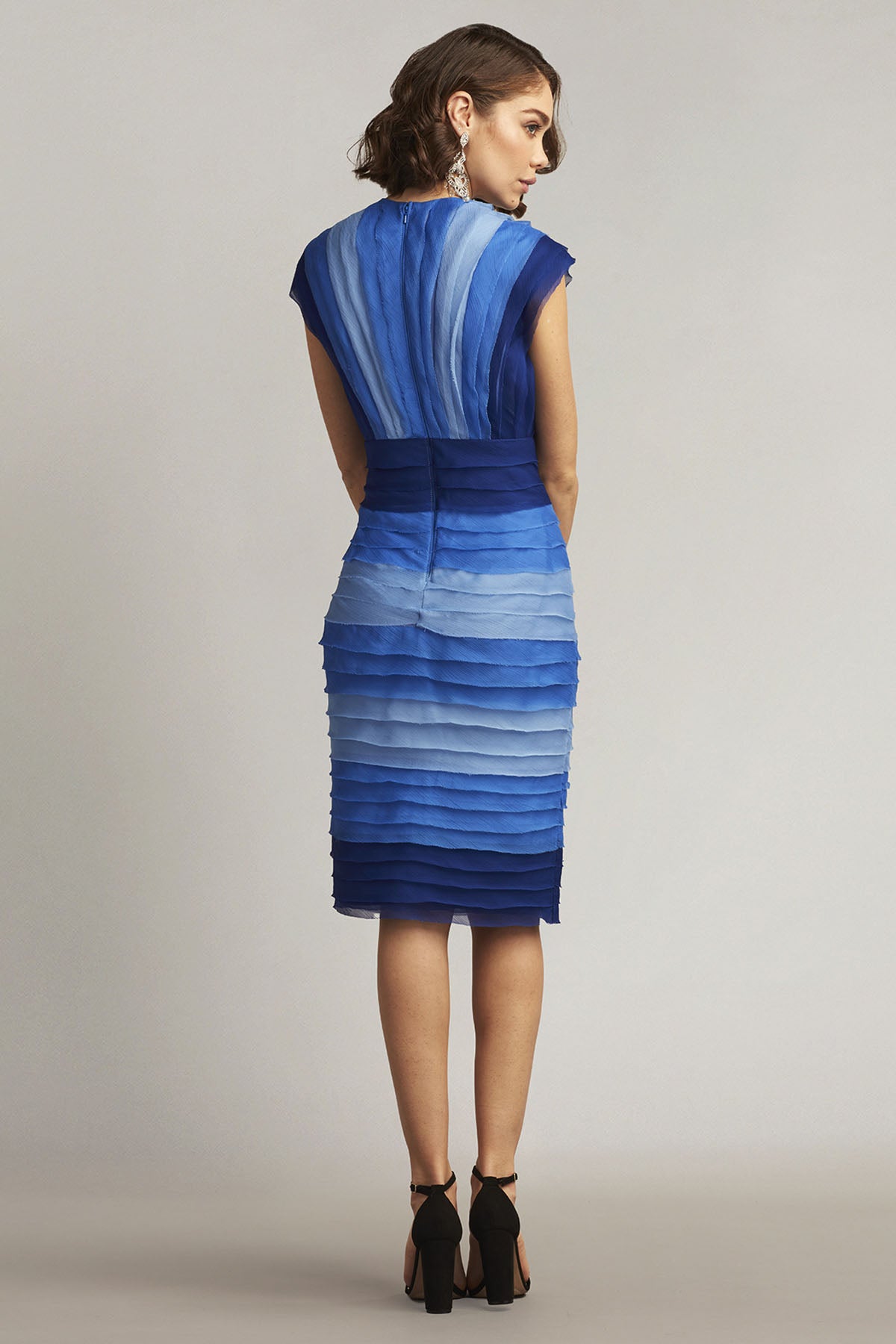 Tadashi Shoji Huxton Midi Abiye Elbise-Libas Trendy Fashion Store