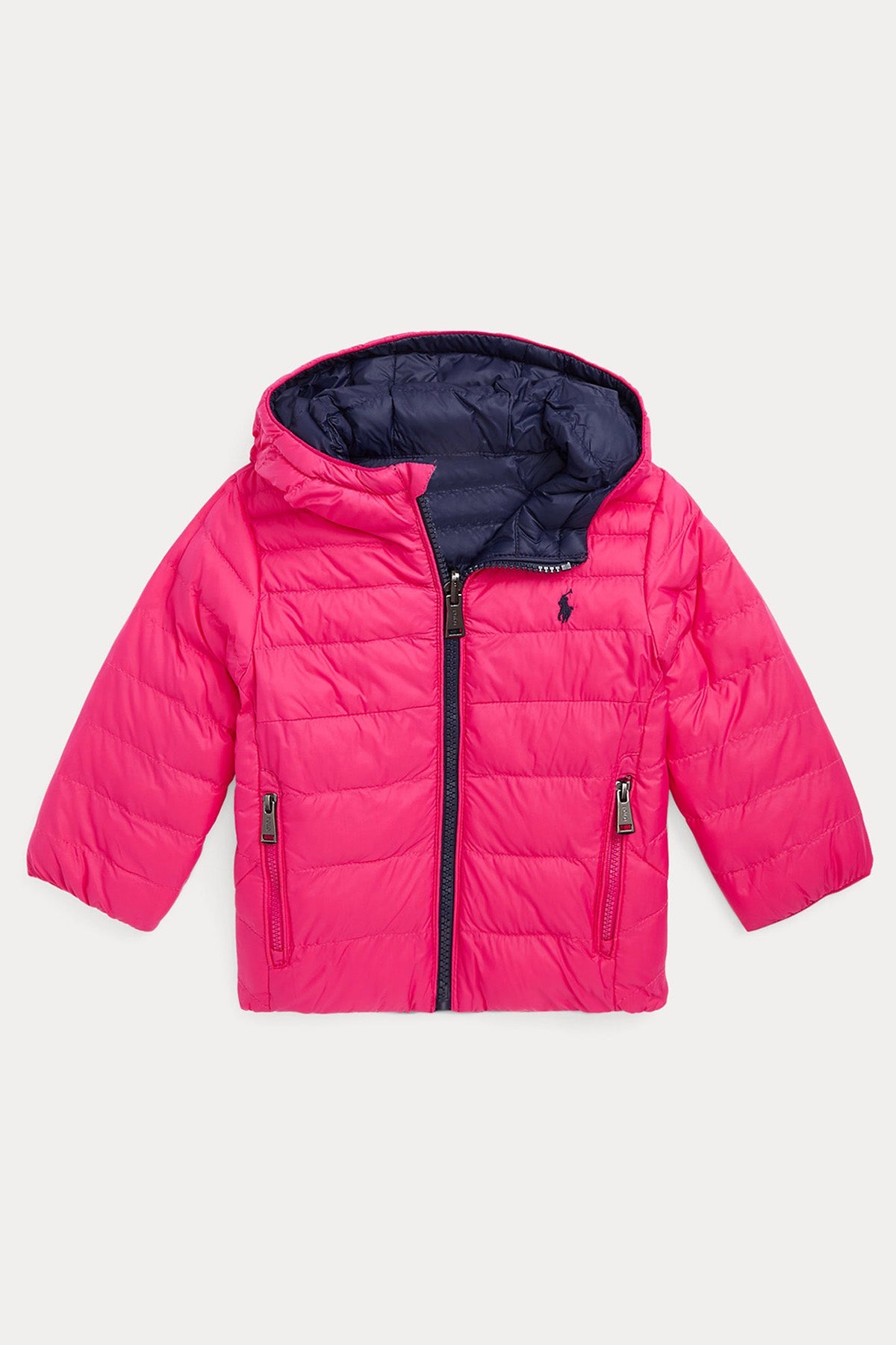 Polo Ralph Lauren Kids 12-18 Aylık Kız Bebek Çift Taraflı Puffer Mont