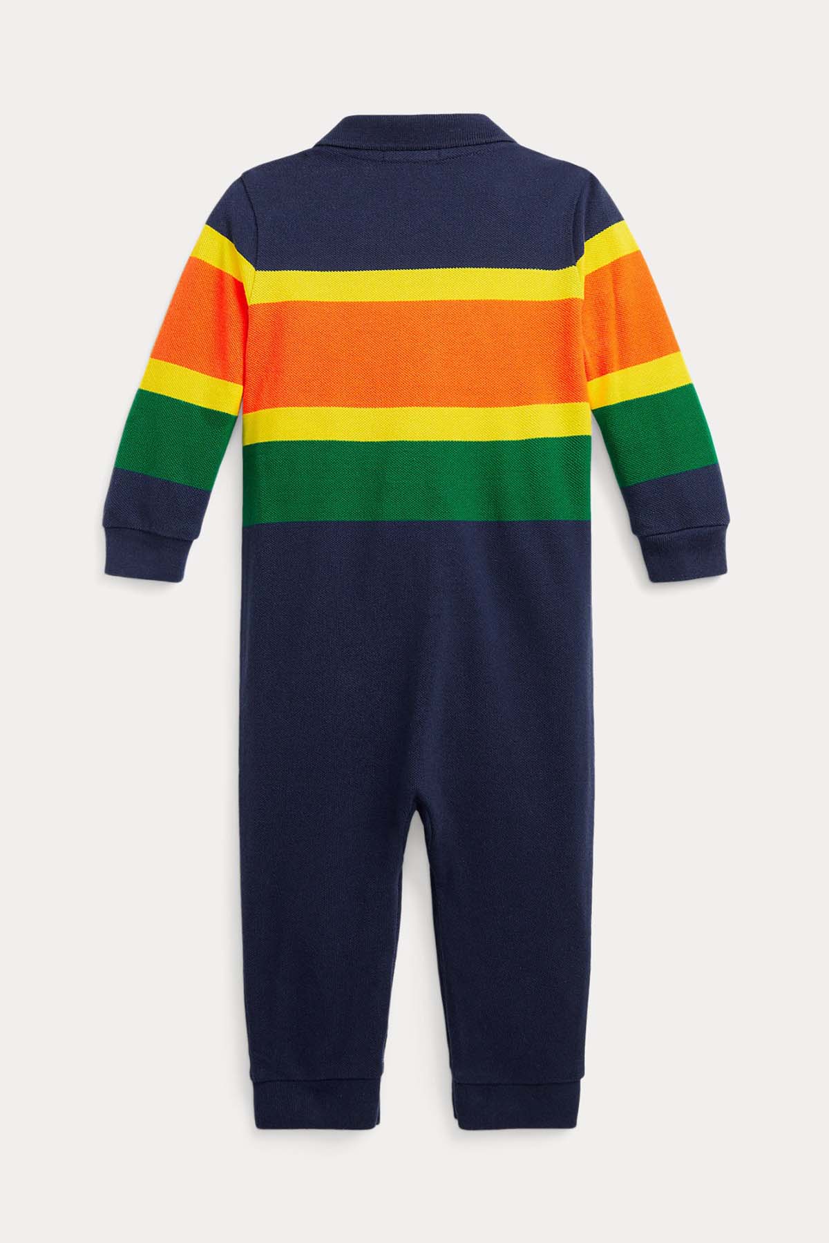 Polo Ralph Lauren Kids 3-6 Aylık Erkek Bebek Polo Yaka Polo Bear Tulum