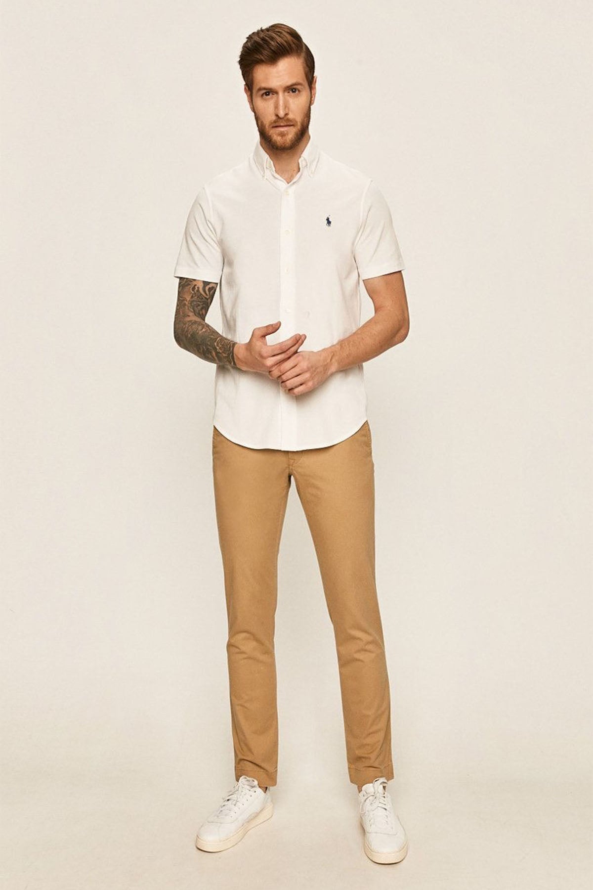 Polo Ralph Lauren Custom Fit Featherweight Mesh Kısa Kollu Gömlek