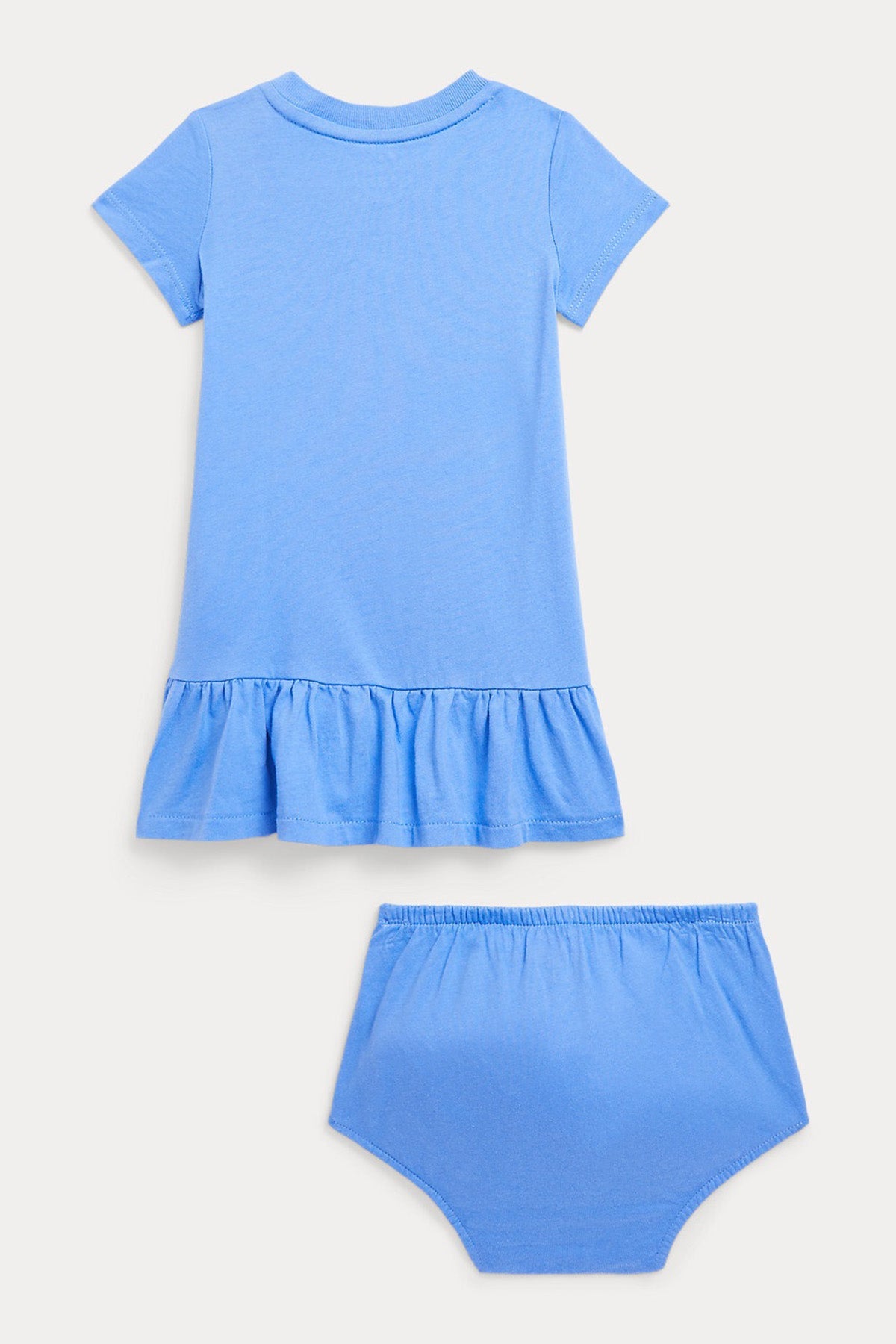 Polo Ralph Lauren Kids 12-24 Aylık Kız Bebek Polo Bear Pileli Elbise