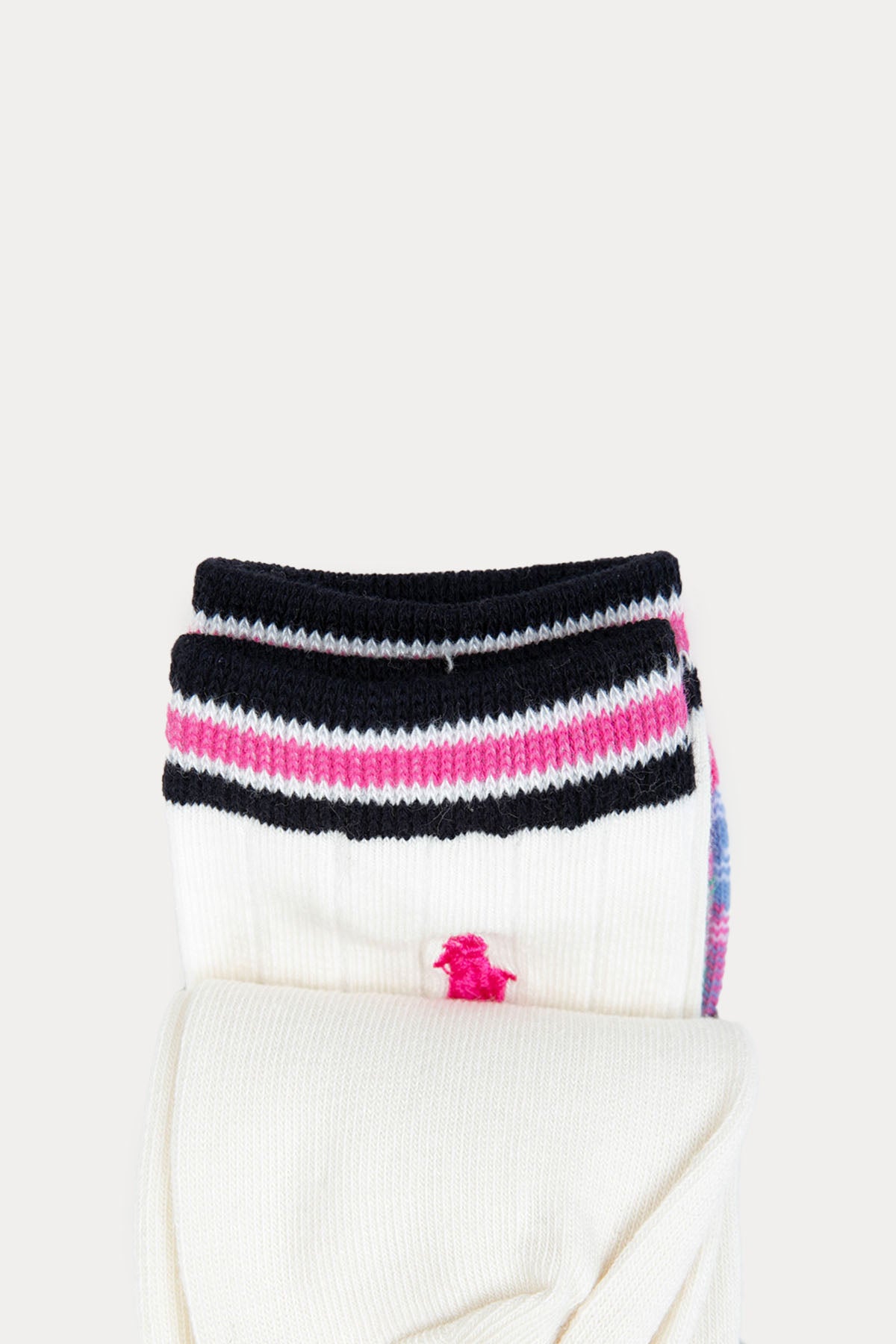 Polo Ralph Lauren Kids 4-6.5 Yaş Kız Çocuk Polo Bear 3'lü Paket Çorap-Libas Trendy Fashion Store