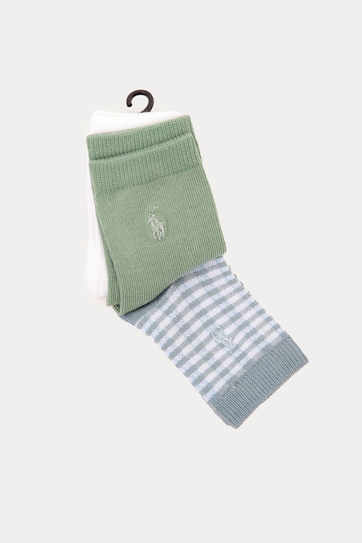 Polo Ralph Lauren Kids 18-24 Aylık Erkek Bebek Polo Bear 3'lü Paket Çorap-Libas Trendy Fashion Store