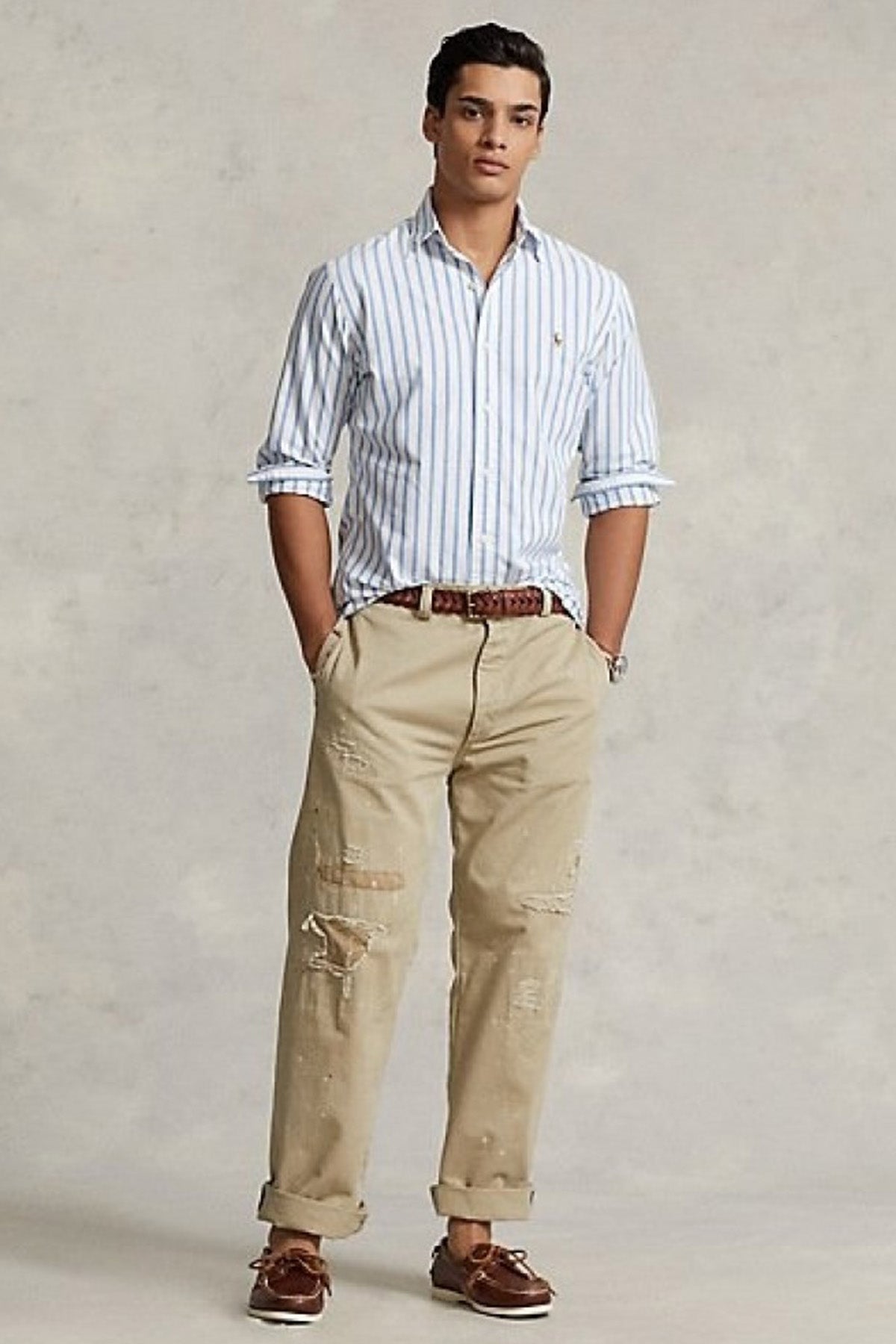 Polo Ralph Lauren Custom Fit Çizgili Oxford Gömlek-Libas Trendy Fashion Store