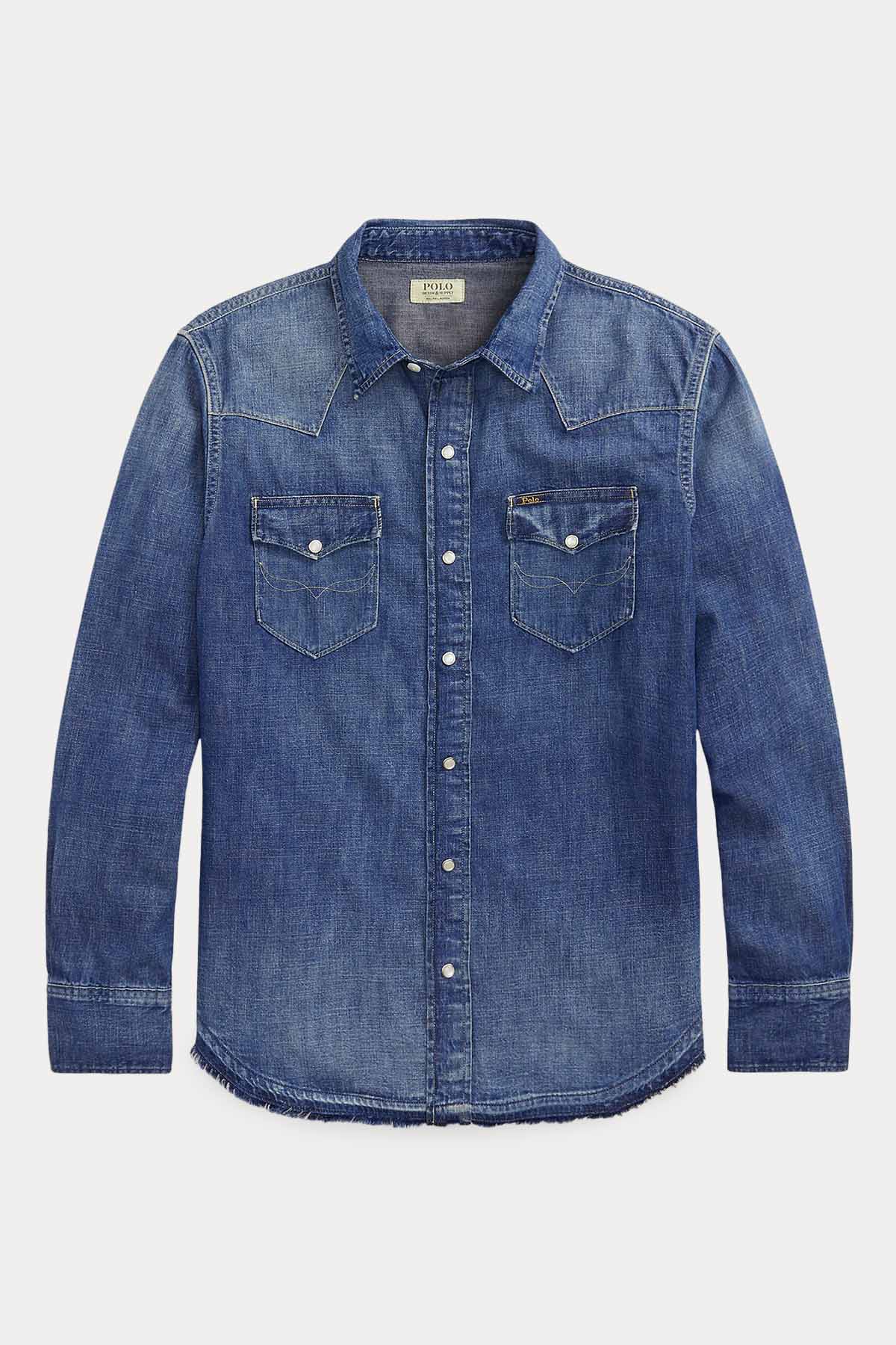 Polo Ralph Lauren Klasik Yaka Denim Gömlek-Libas Trendy Fashion Store