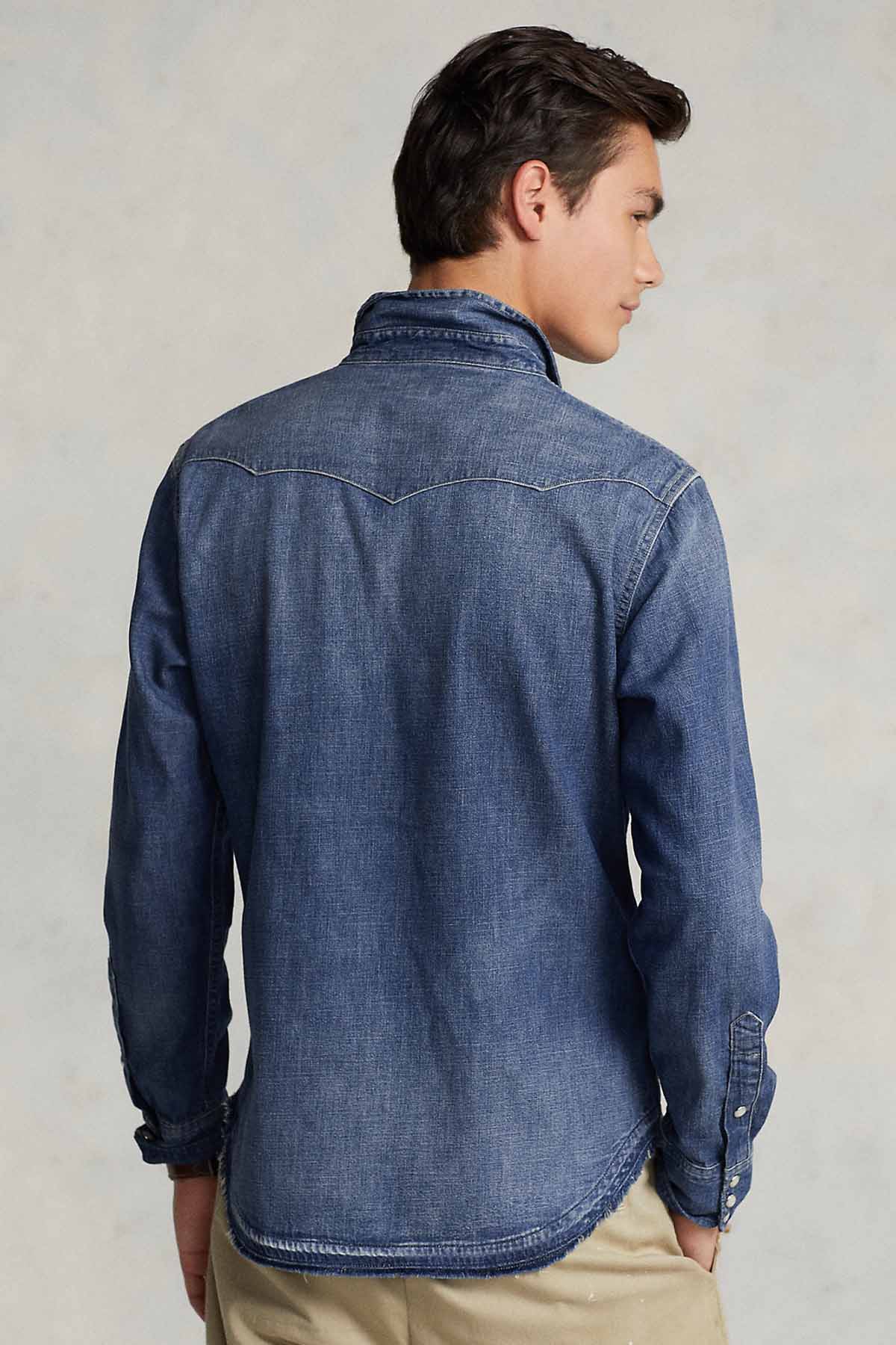 Polo Ralph Lauren Klasik Yaka Denim Gömlek-Libas Trendy Fashion Store