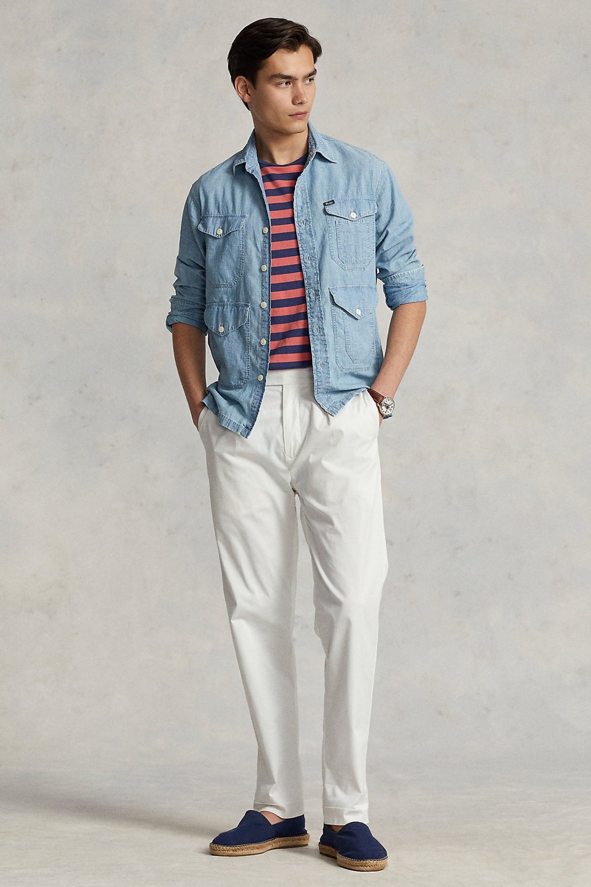 Polo Ralph Lauren Cep Detaylı Denim Gömlek