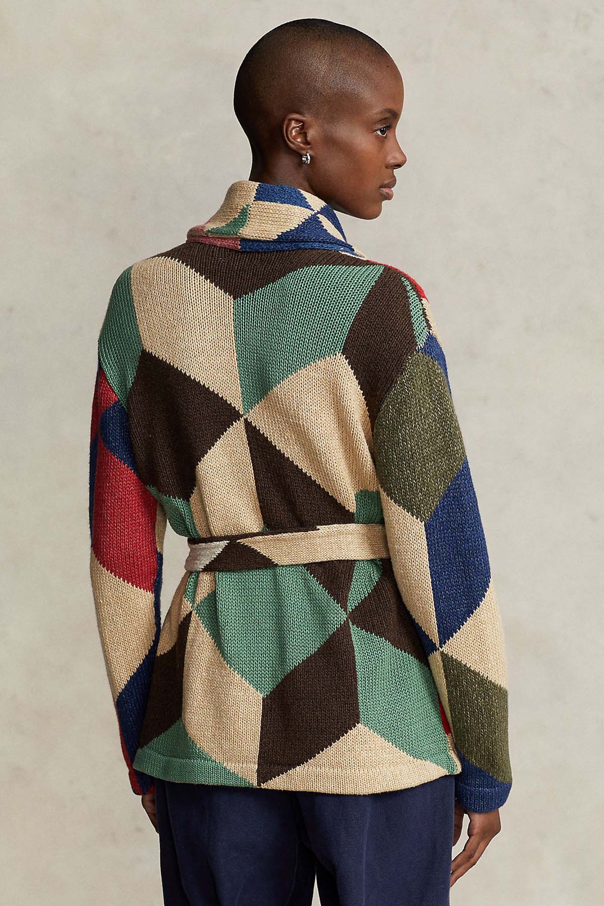 Polo Ralph Lauren Renkli Örgü Ketenli Ceket-Libas Trendy Fashion Store