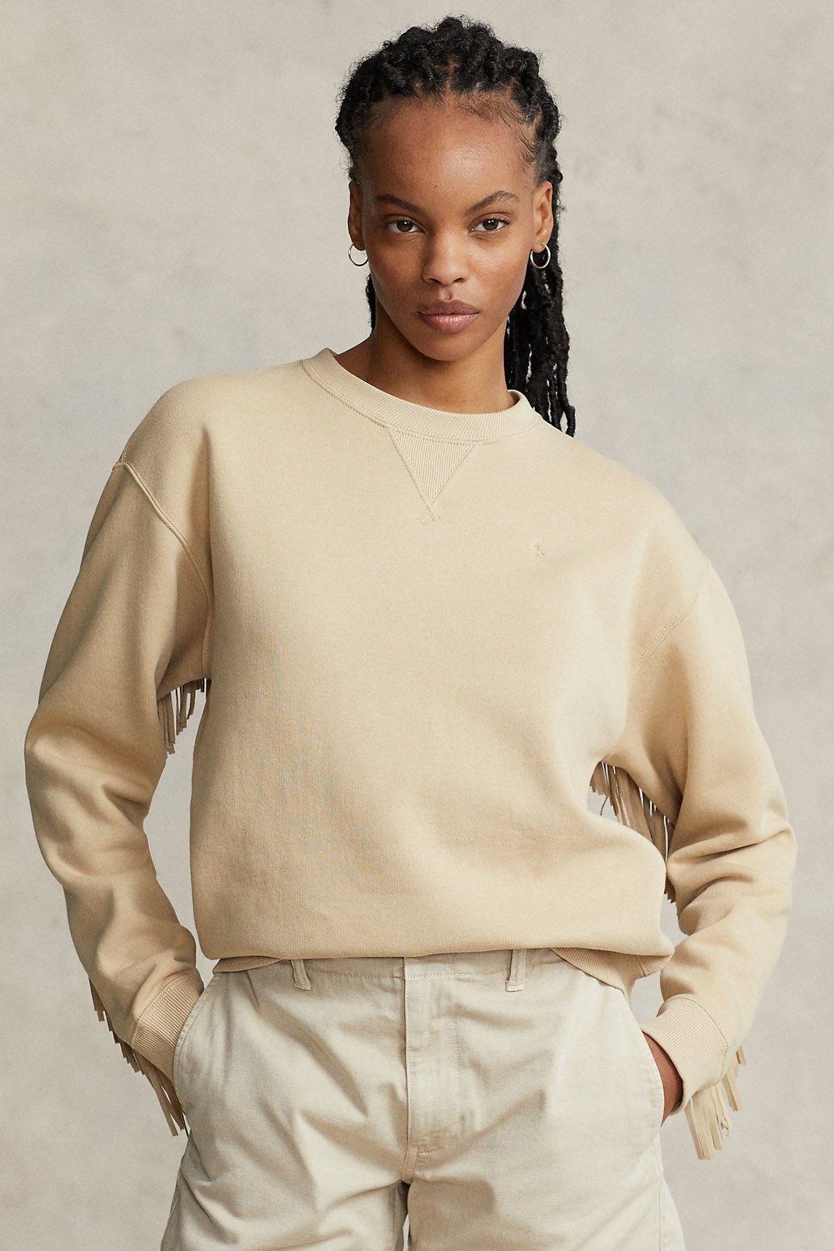 Polo Ralph Lauren Süet Püsküllü Şardonlu Sweatshirt-Libas Trendy Fashion Store