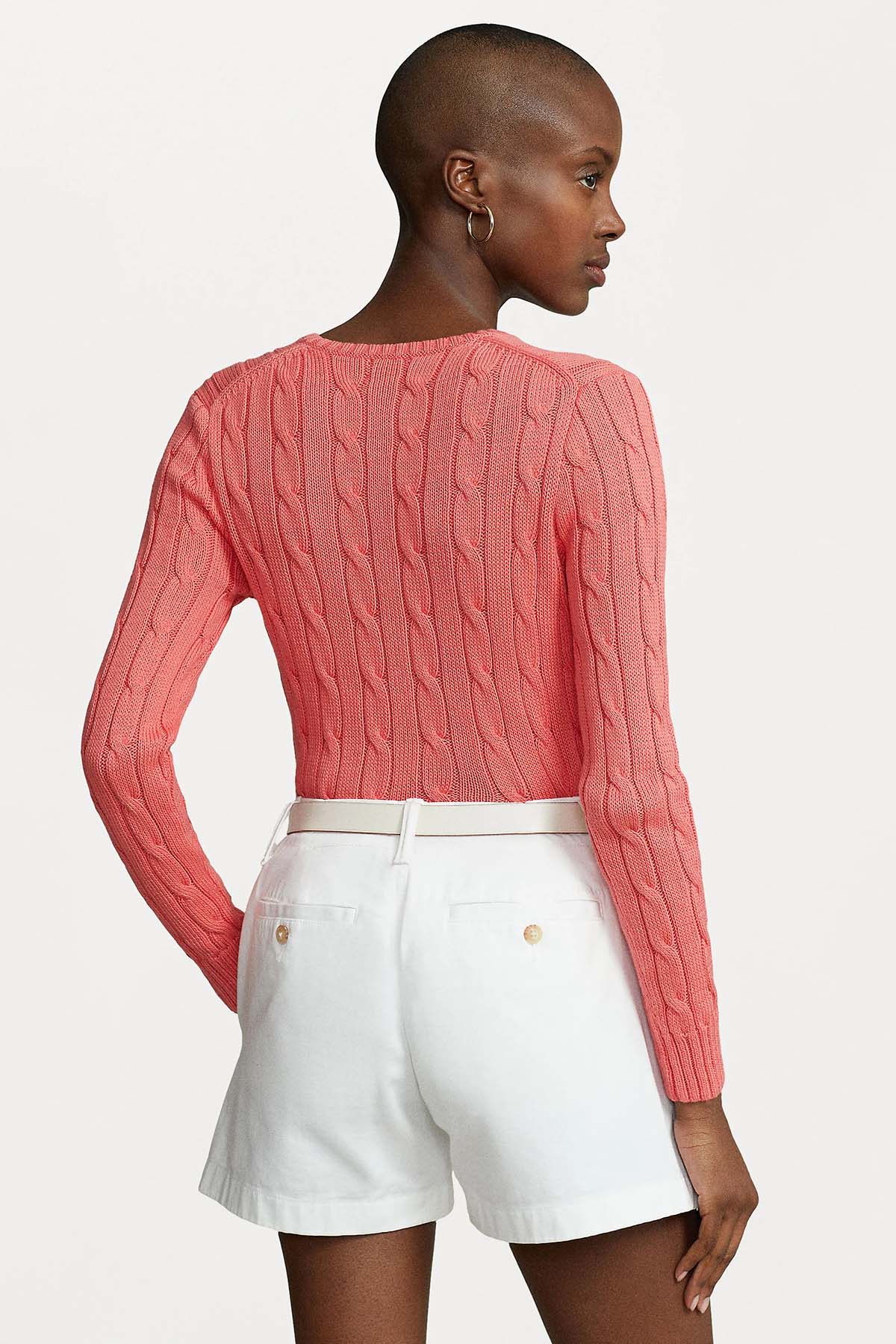 Polo Ralph Lauren Pima Cotton Slim Fit V Yaka Saç Örgü Triko-Libas Trendy Fashion Store