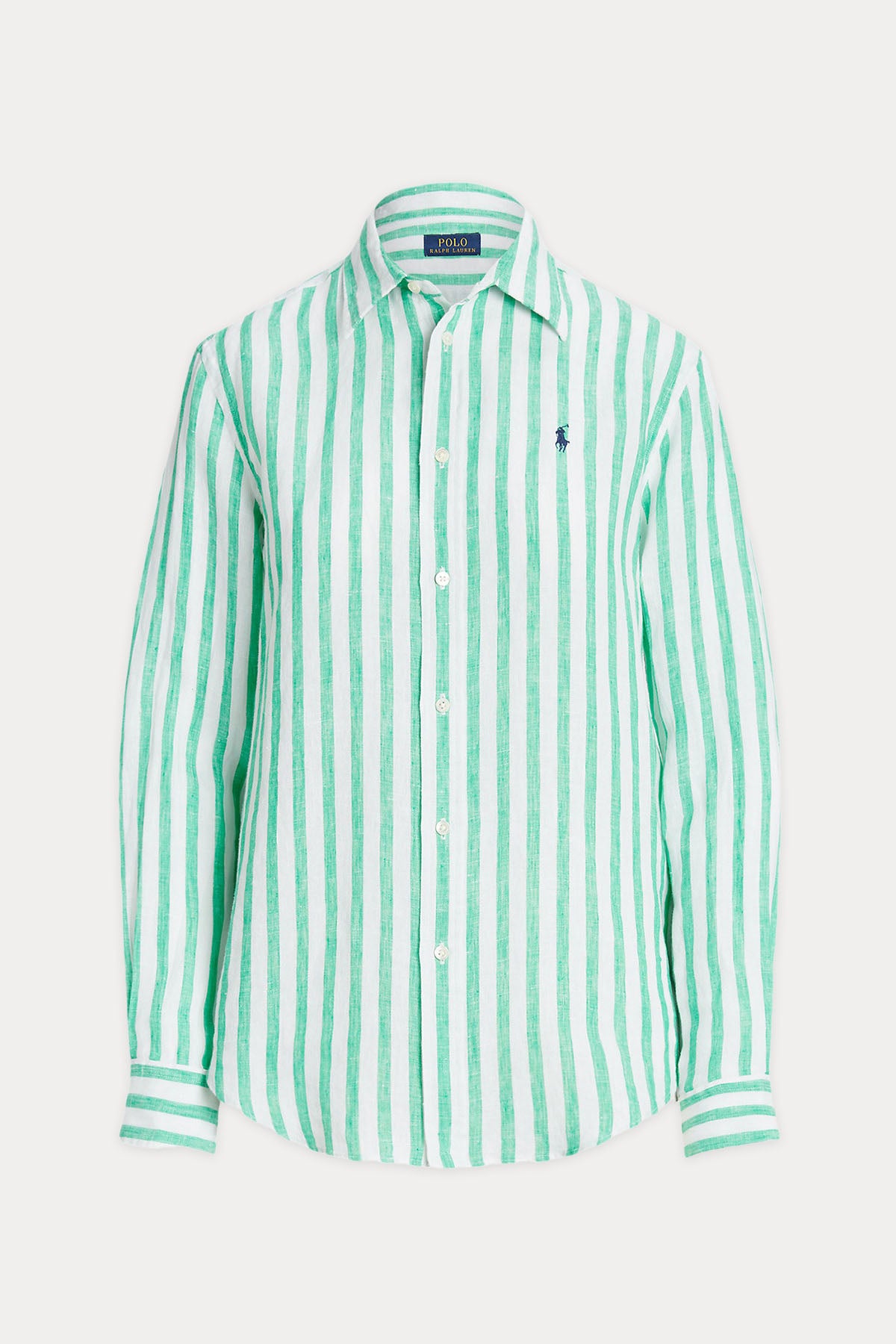 Polo Ralph Lauren Relaxed Fit Çizgili Keten Gömlek-Libas Trendy Fashion Store