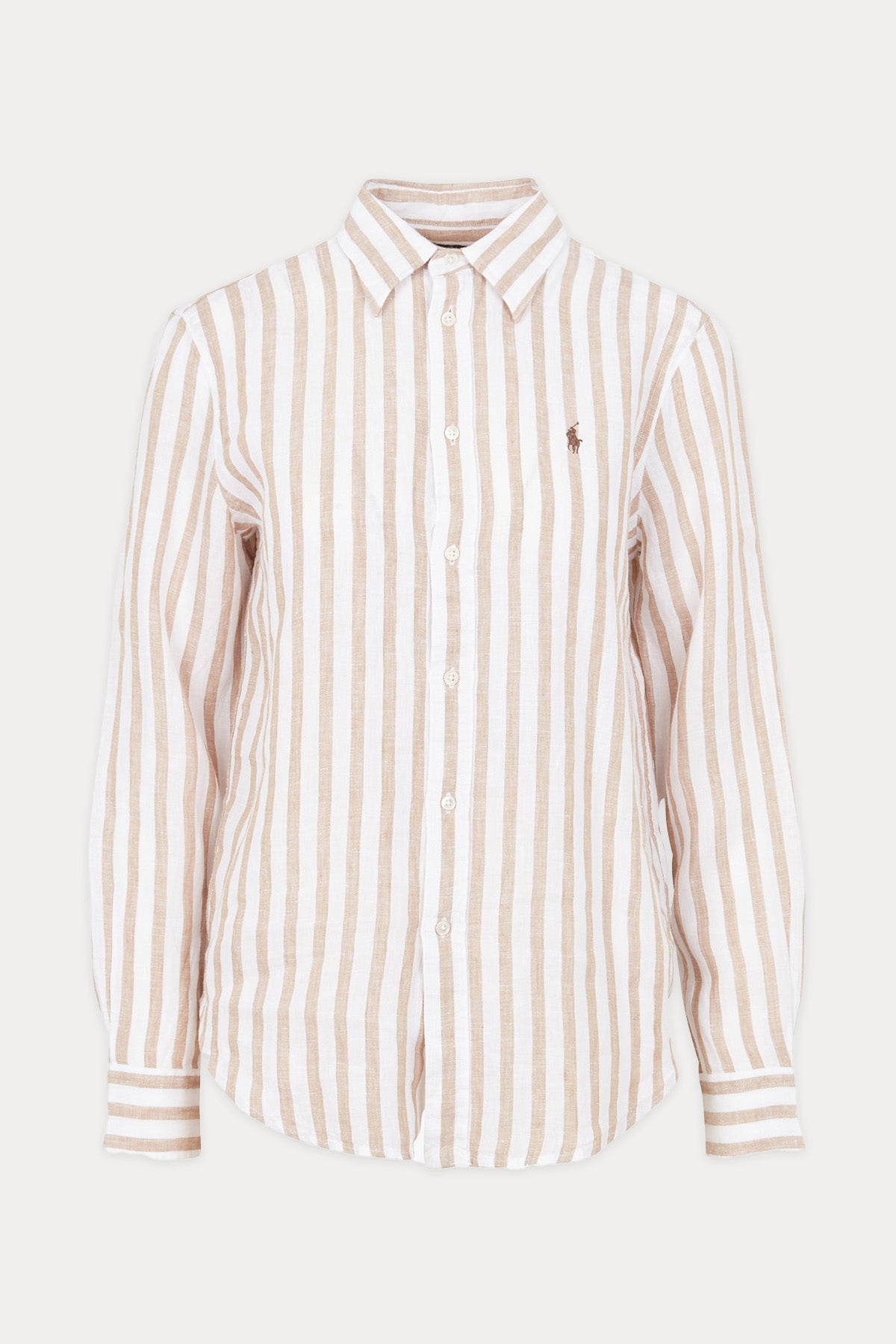 Polo Ralph Lauren Relaxed Fit Çizgili Keten Gömlek-Libas Trendy Fashion Store
