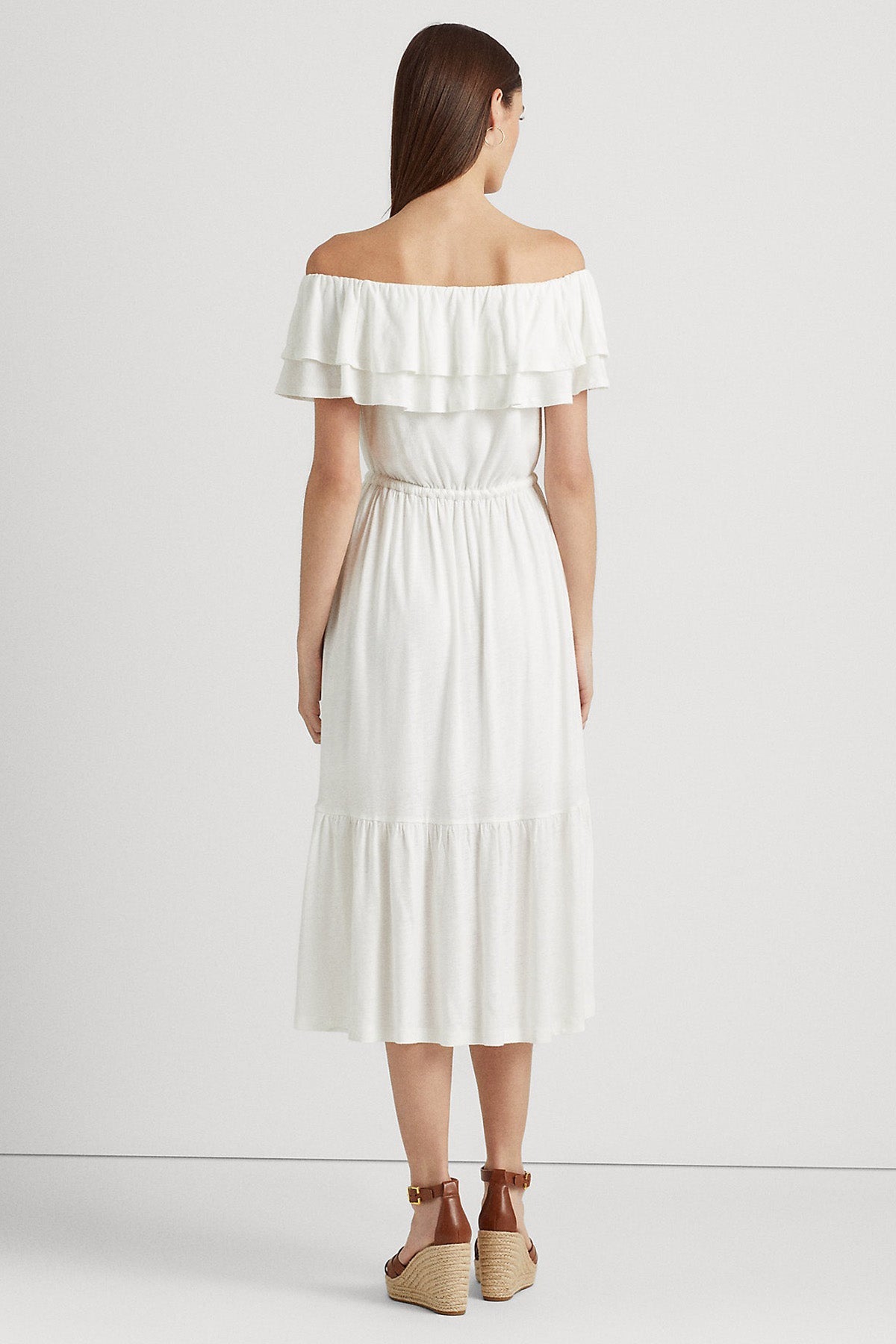 Polo Ralph Lauren Ketenli Midi Elbise