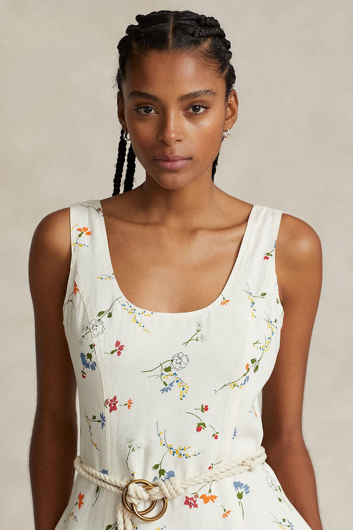 Polo Ralph Lauren Çiçek Desenli Midi Elbise-Libas Trendy Fashion Store