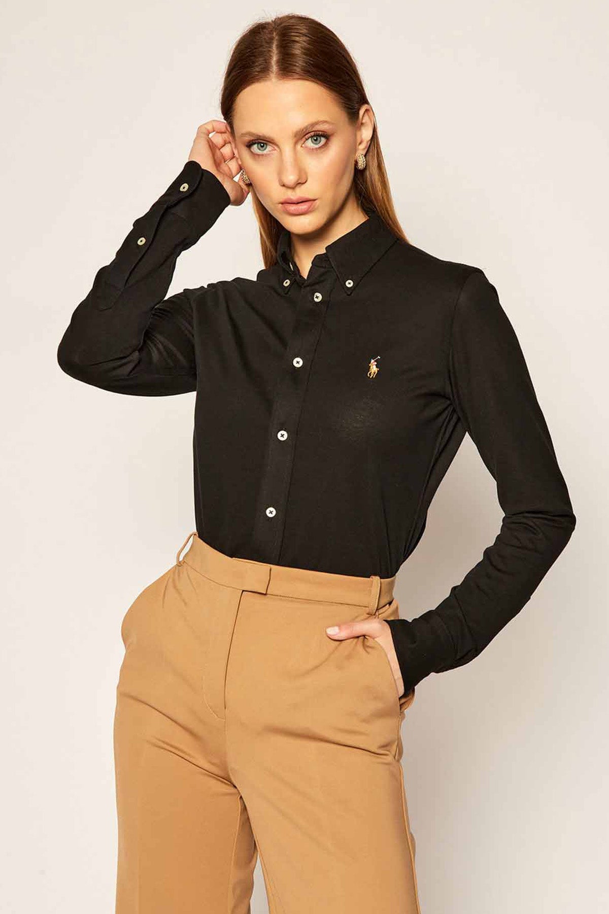 Polo Ralph Lauren Custom Fit Knit Oxford Gömlek-Libas Trendy Fashion Store