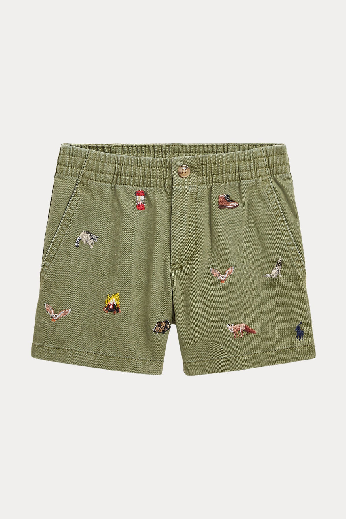 Polo Ralph Lauren Kids Erkek Çocuk 2-4 Yaş Beli Lastikli Nakış Desenli Şort-Libas Trendy Fashion Store