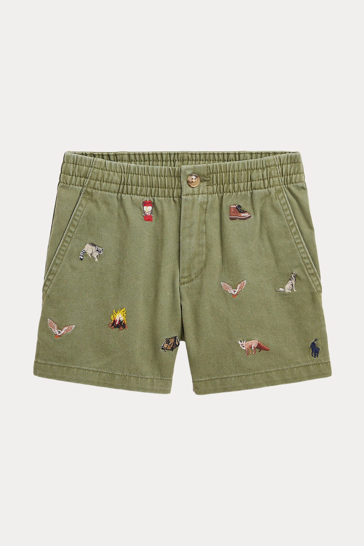 Polo Ralph Lauren Kids Erkek Çocuk 5 Yaş Beli Lastikli Nakış Desenli Şort-Libas Trendy Fashion Store