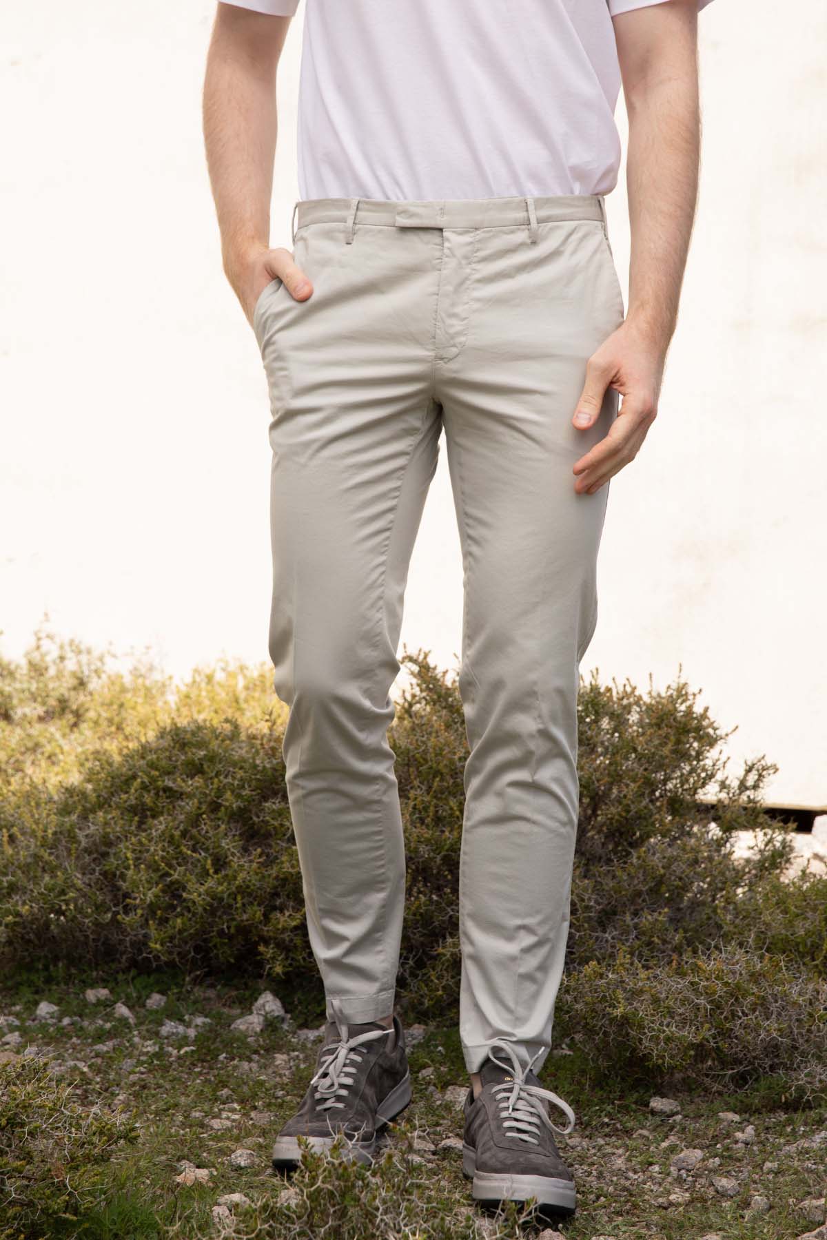 Pantaloni Torino Skinny Fit Yandan Cepli Streç Pantolon