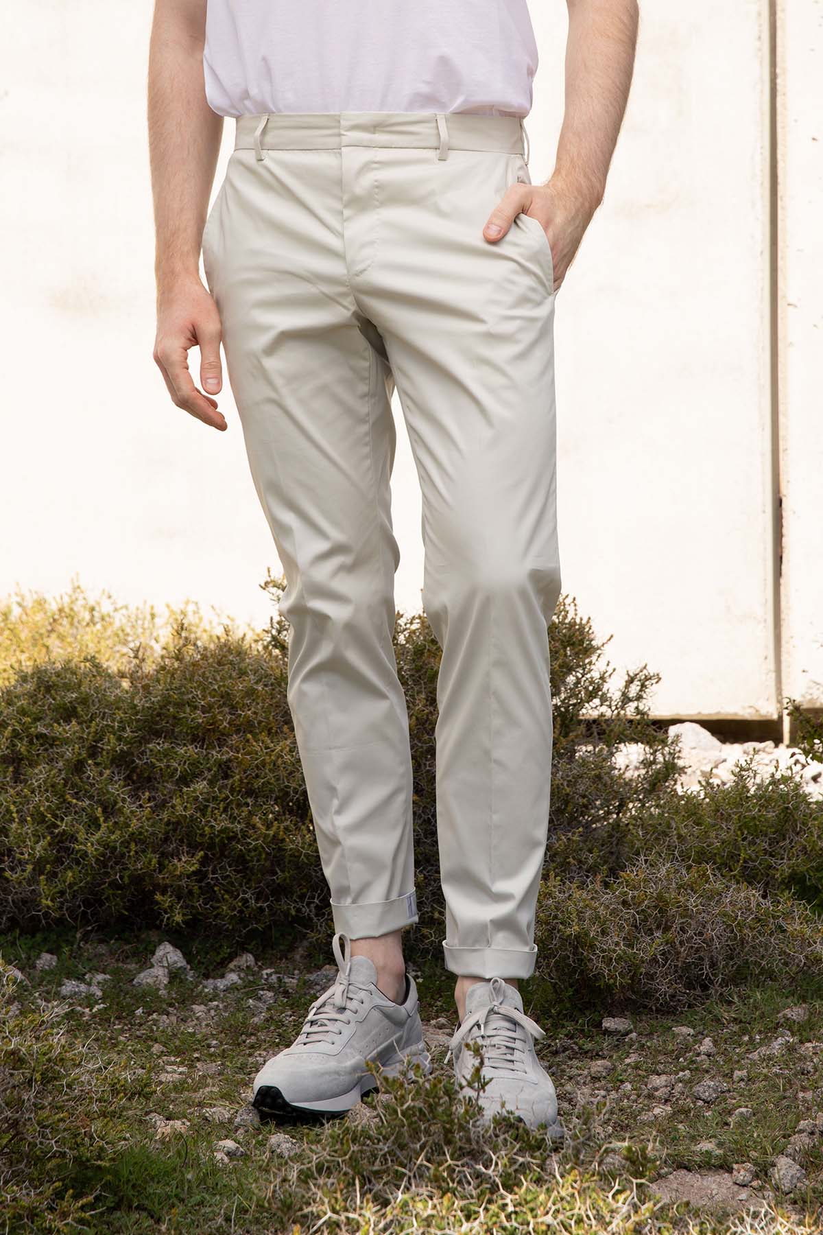 Pantaloni Torino Epsilon Yandan Cepli Streç Pantolon