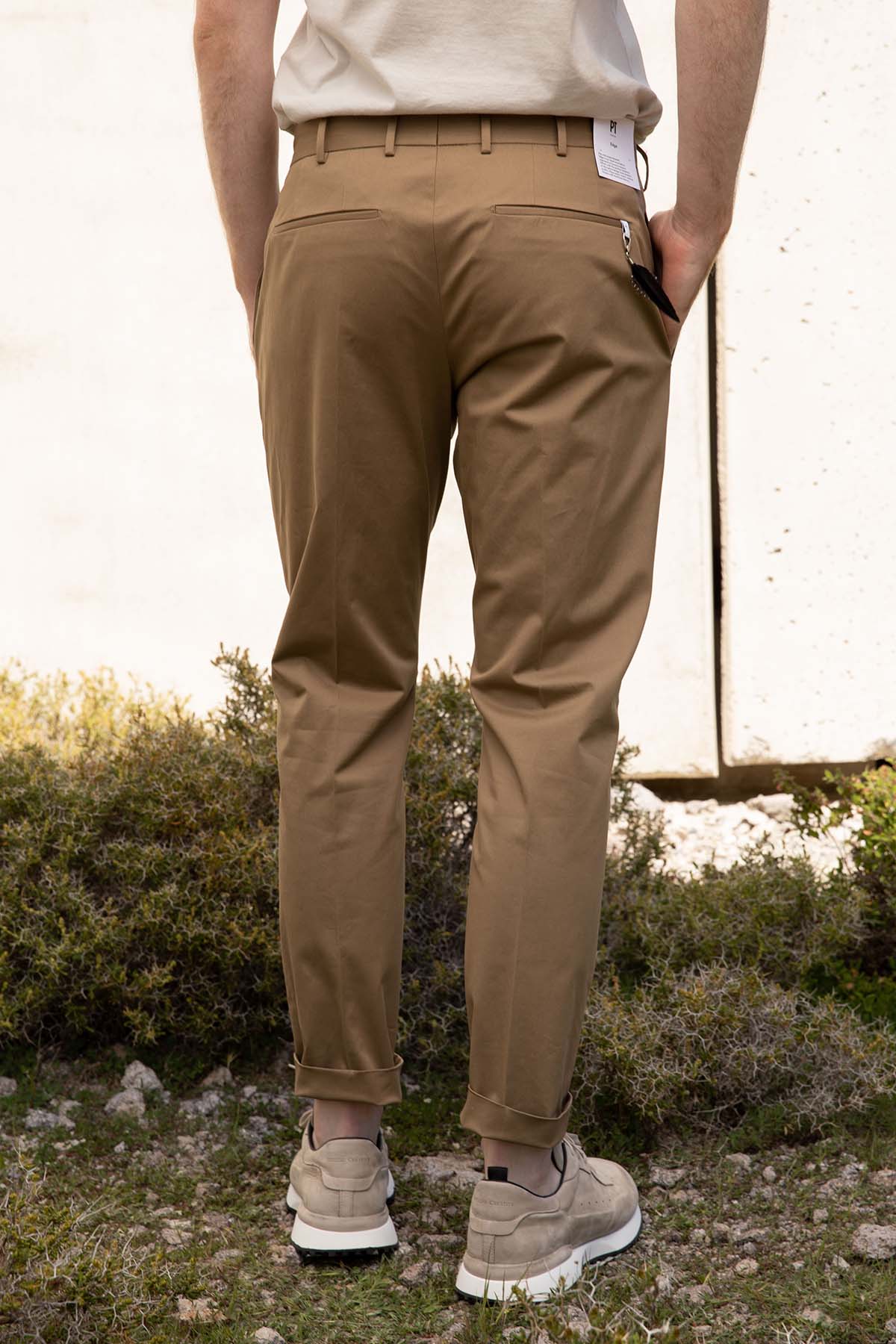 Pantaloni Torino Undici Tek Pileli Streç Pantolon