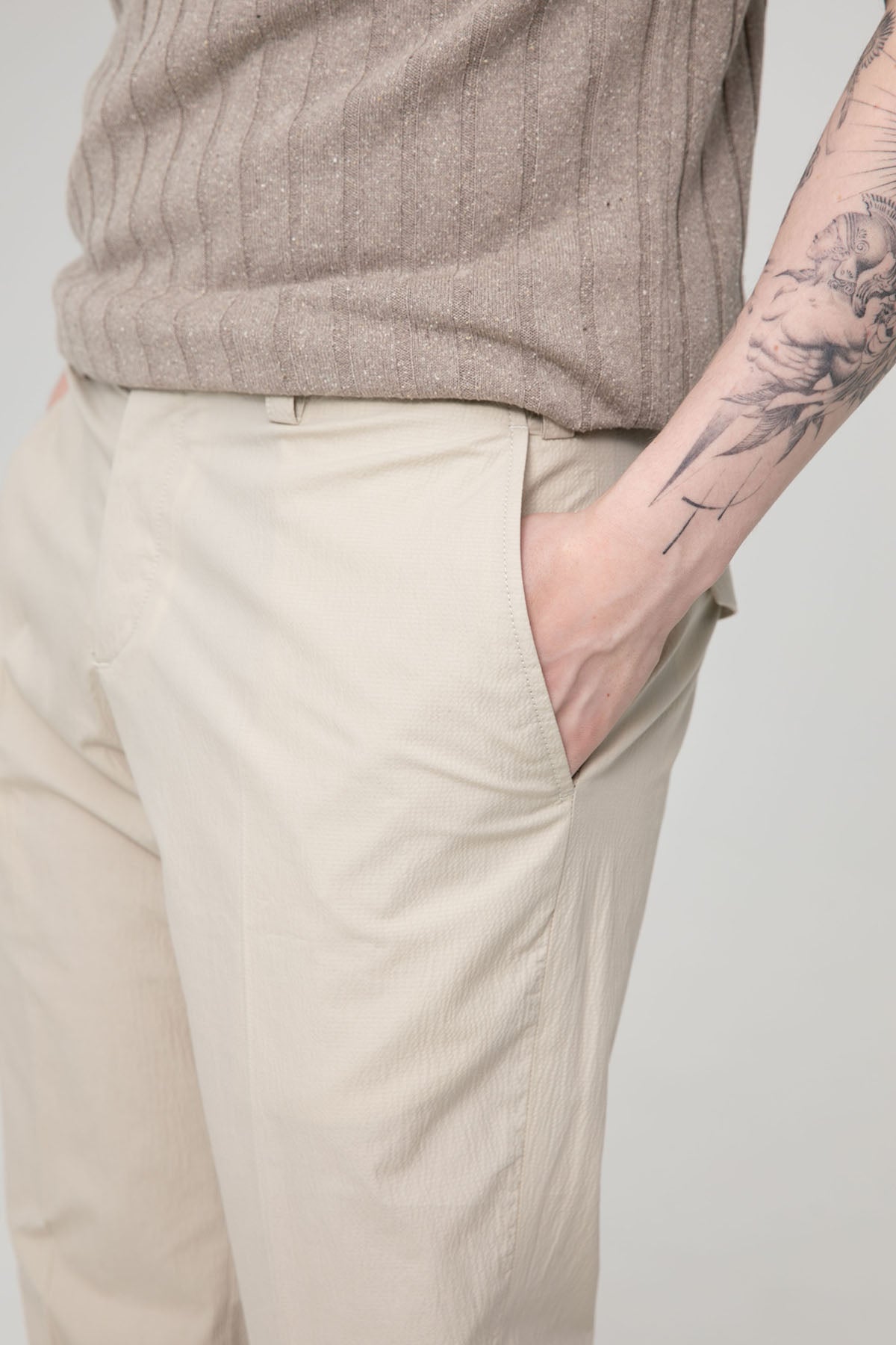 Pantaloni Torino The Rebel Streç Gofre Kumaş Duble Paça Pantolon-Libas Trendy Fashion Store