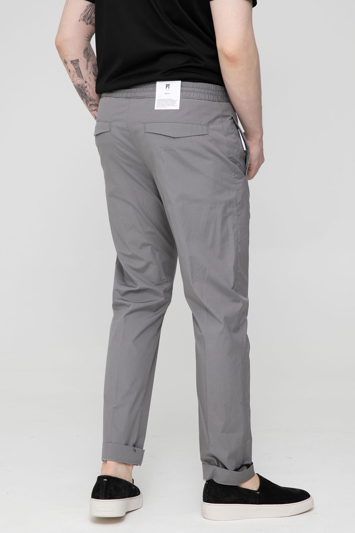Pantaloni Torino Omega Slim Fit Beli Lastikli Streç Pantolon