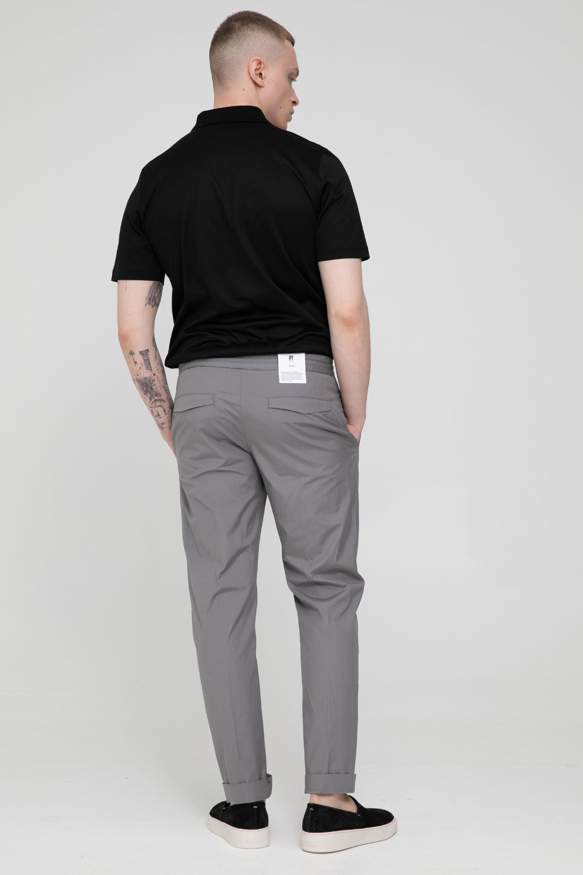 Pantaloni Torino Omega Slim Fit Beli Lastikli Streç Pantolon