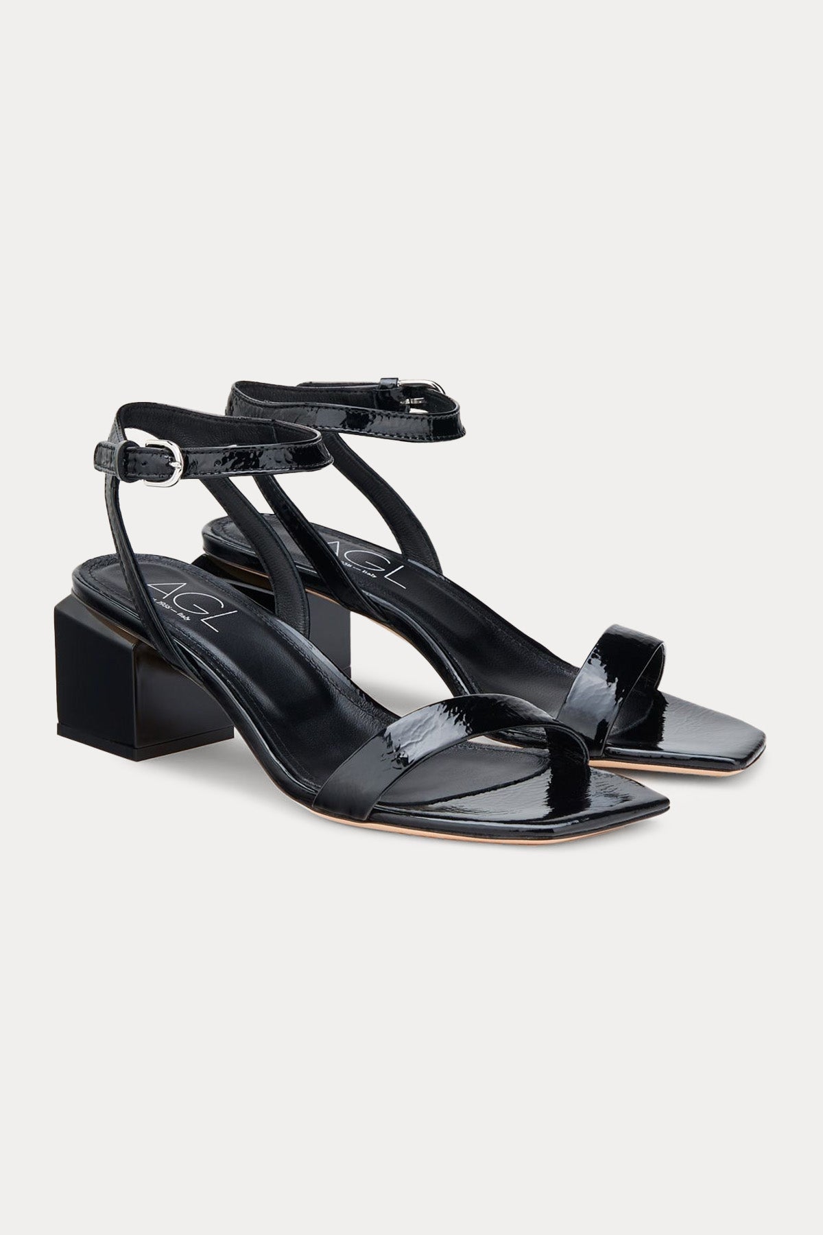 Agl Angie Küt Burun Topuklu Deri Sandalet