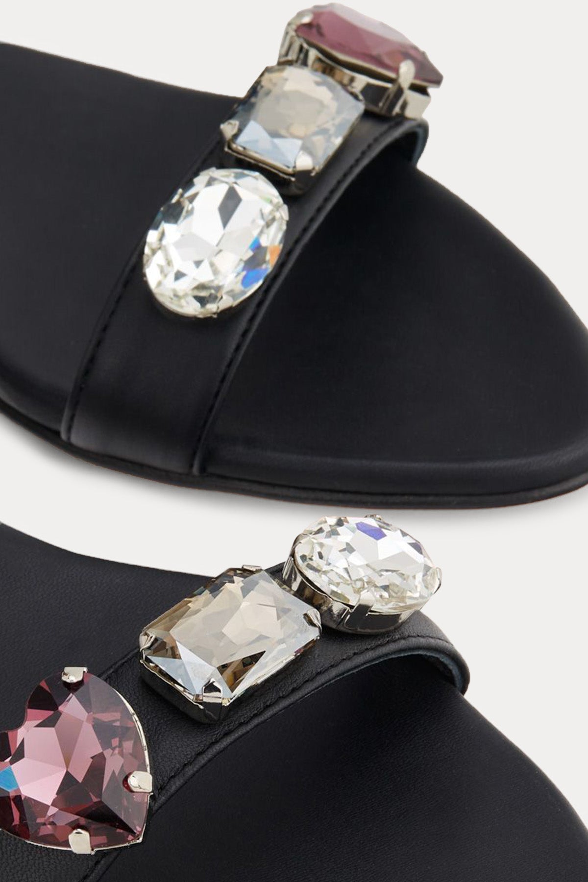 Agl Alice Precious Taş Aksesuarlı Deri Sandalet