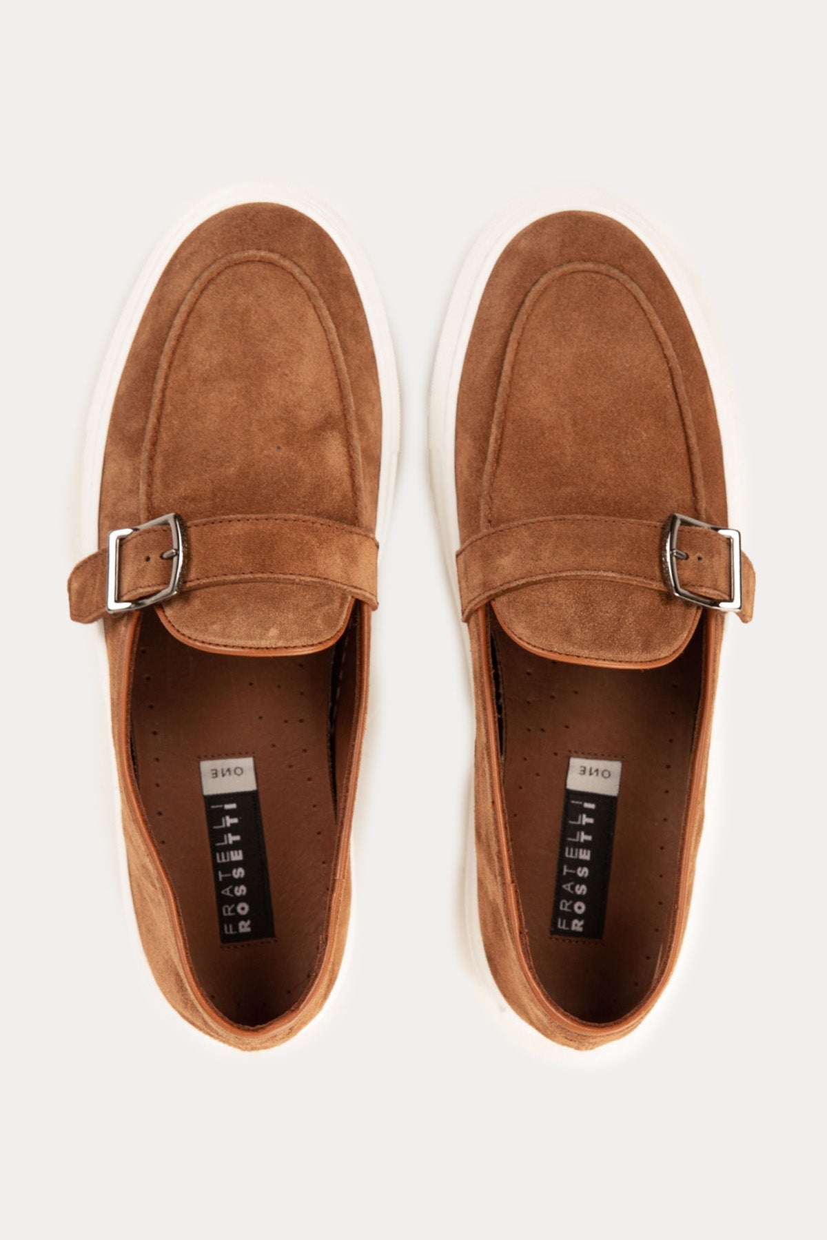 Fratelli Rossetti Metal Tokalı Süet Loafer Ayakkabı