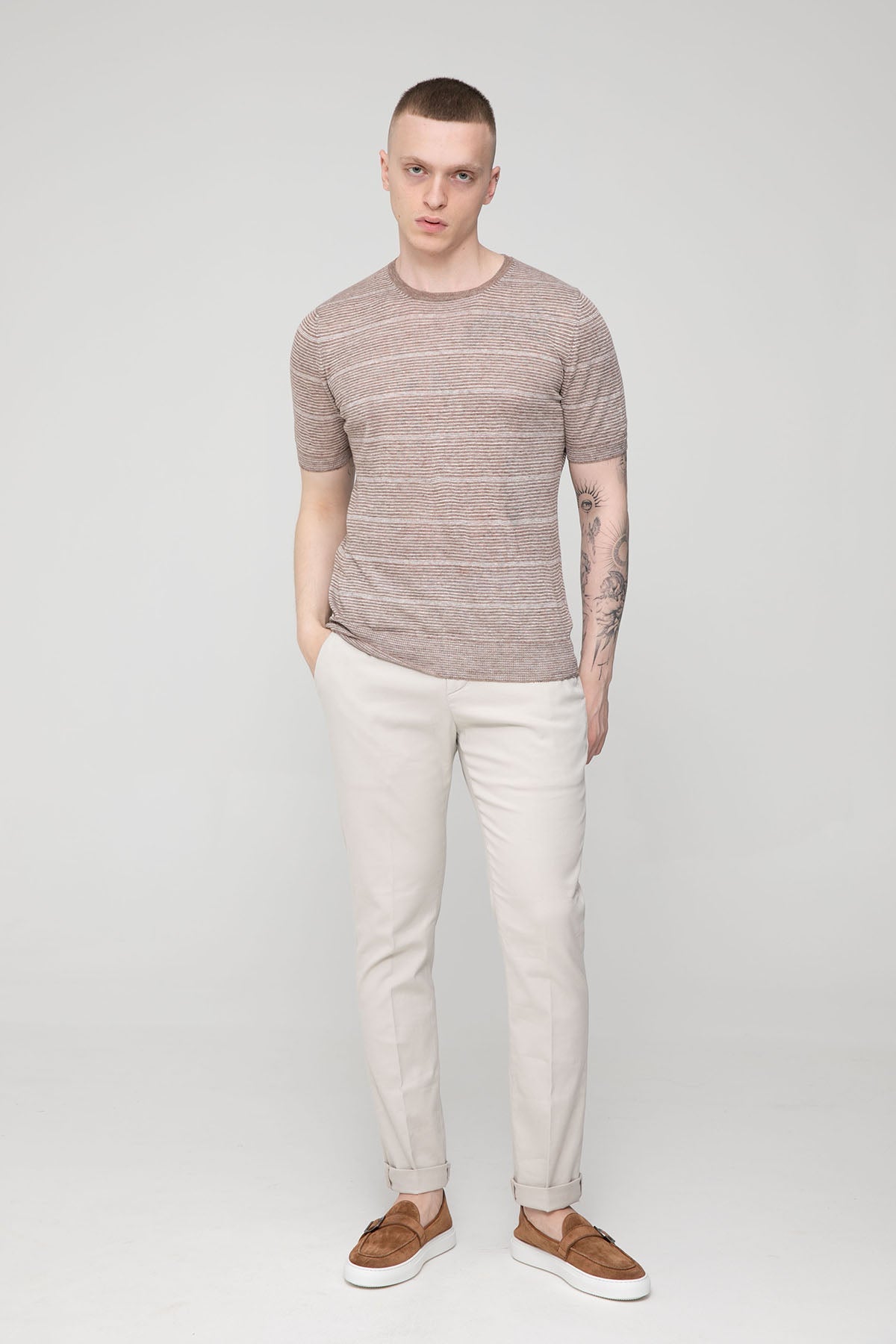 Fratelli Rossetti Metal Tokalı Süet Loafer Ayakkabı