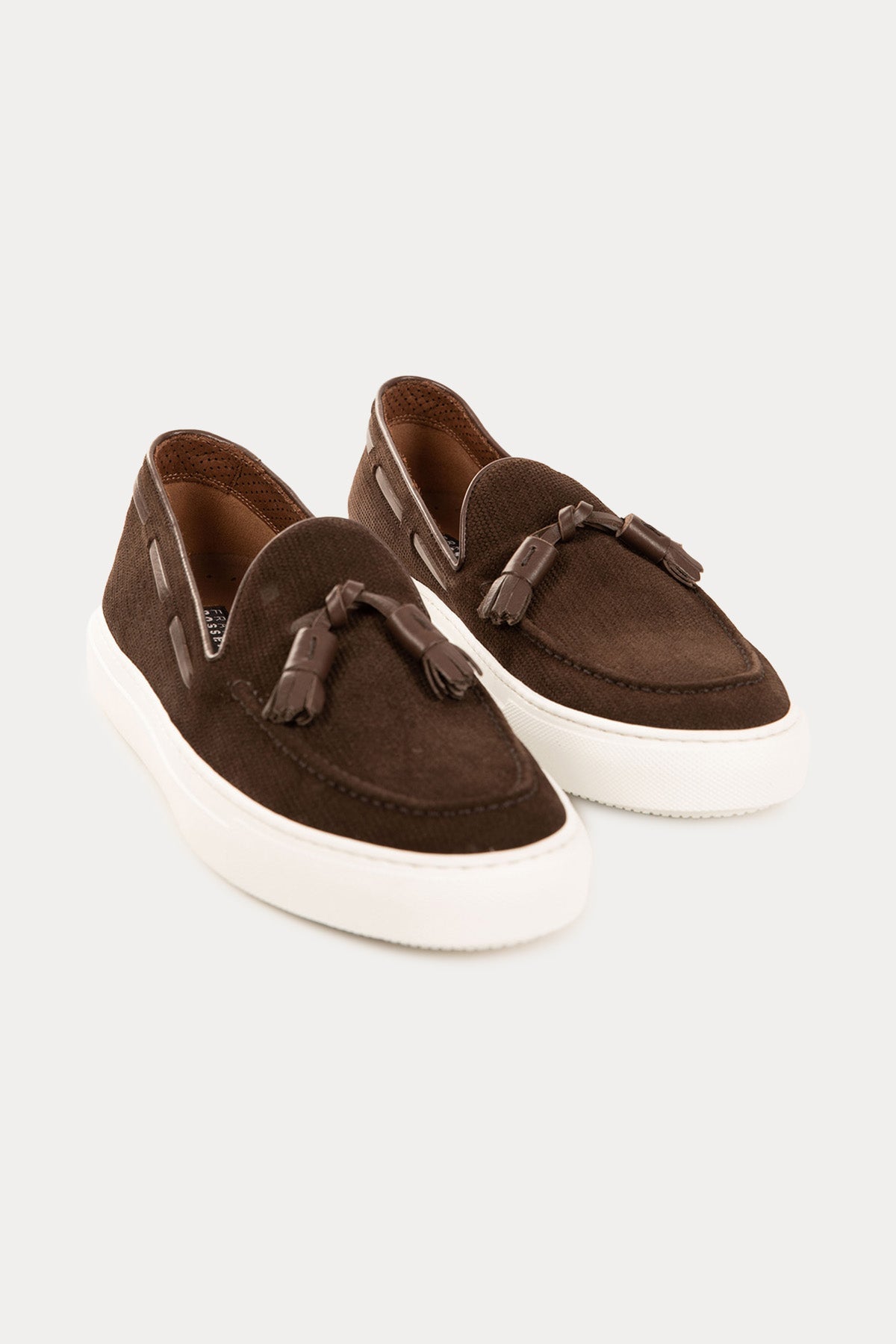 Fratelli Rossetti Örgü Deri Püsküllü Loafer Ayakkabı