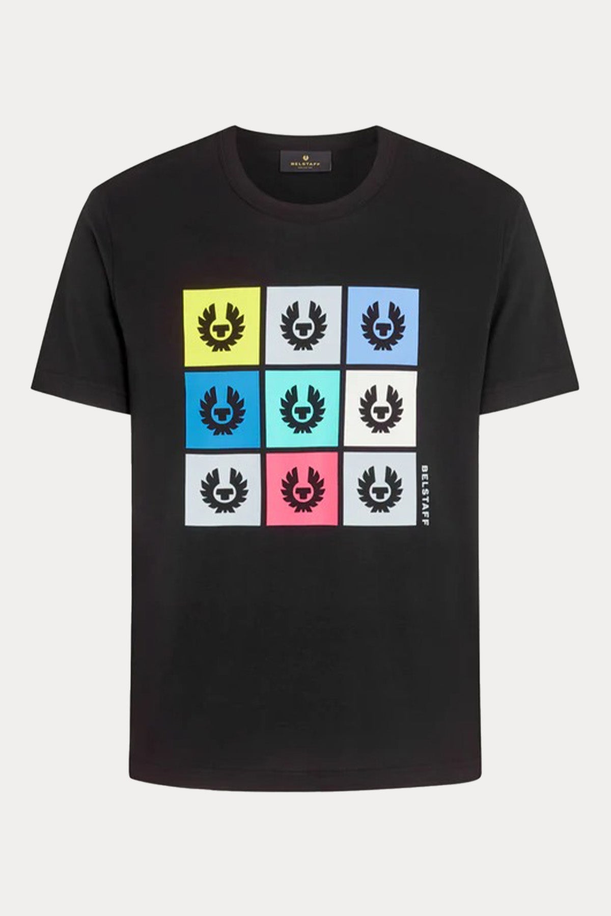 Belstaff Tile Yuvarlak Yaka Renkli Logolu T-shirt