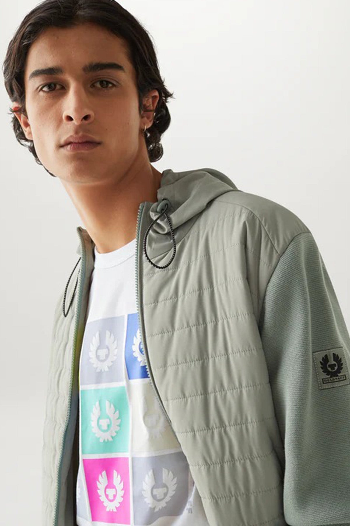 Belstaff Tile Yuvarlak Yaka Renkli Logolu T-shirt