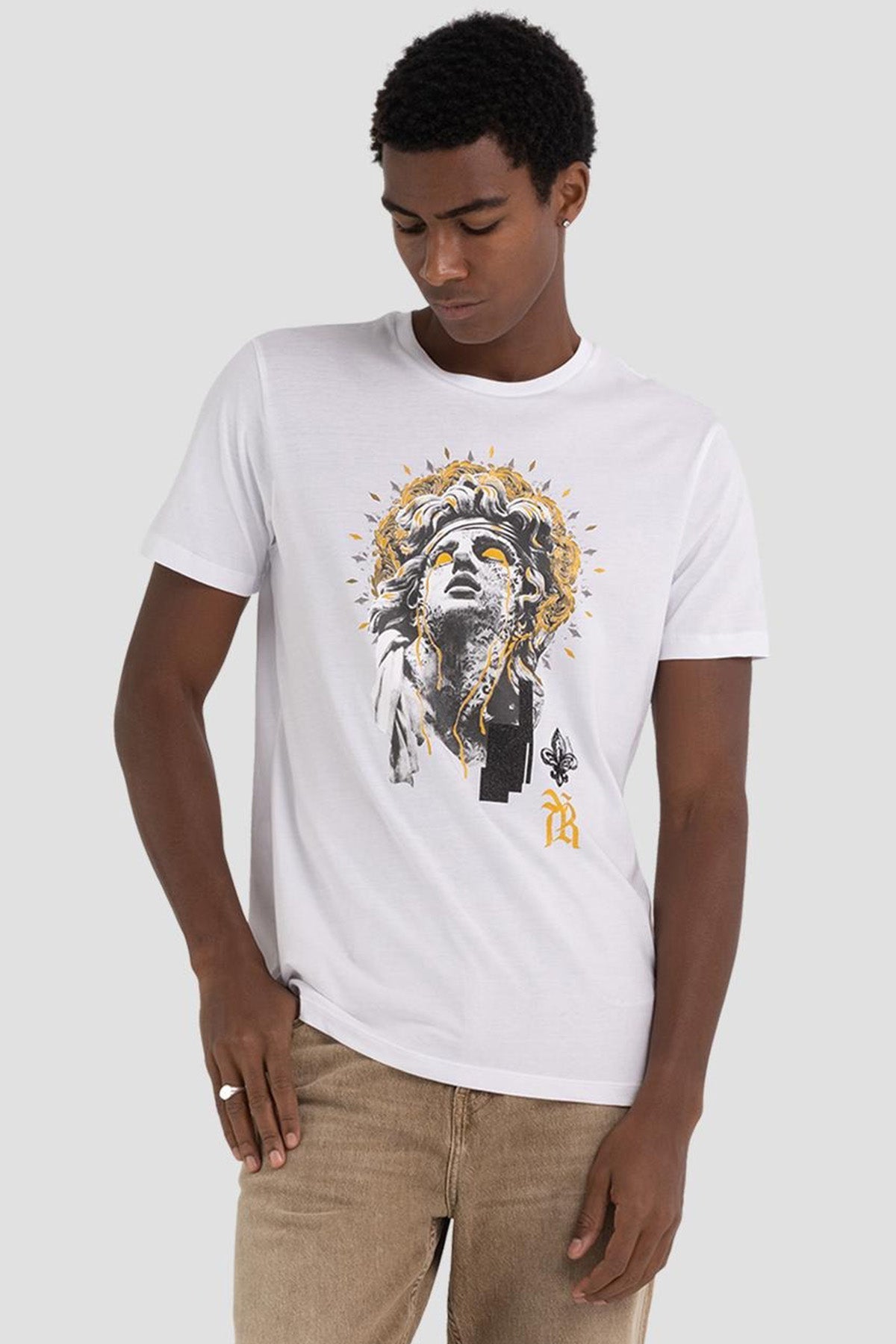 Replay Yuvarlak Yaka Baskılı T-shirt