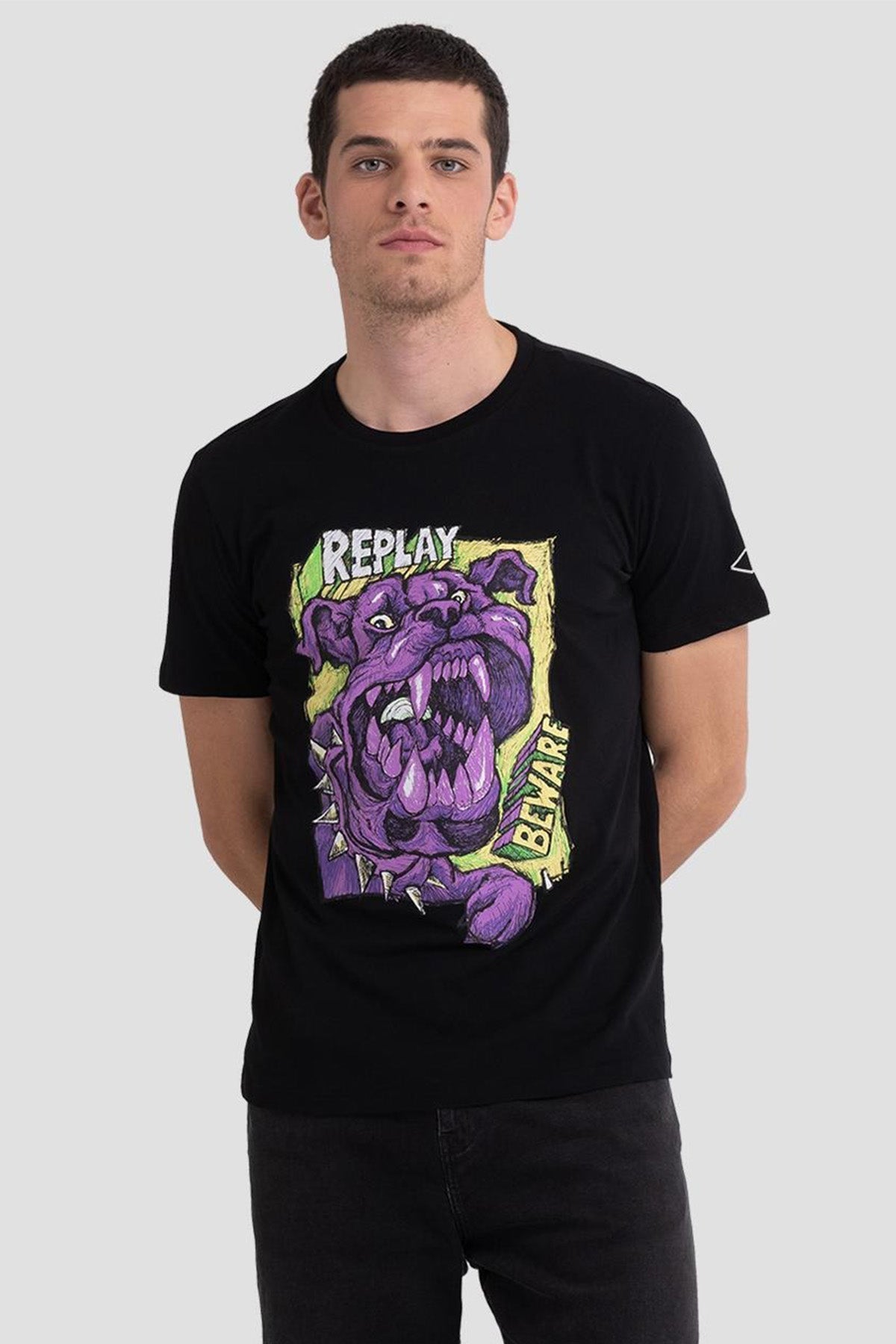 Replay Yuvarlak Yaka Baskılı T-shirt