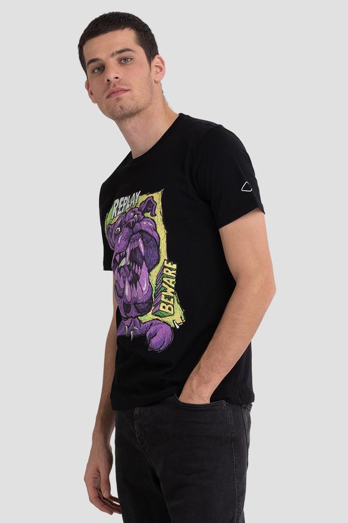 Replay Yuvarlak Yaka Baskılı T-shirt