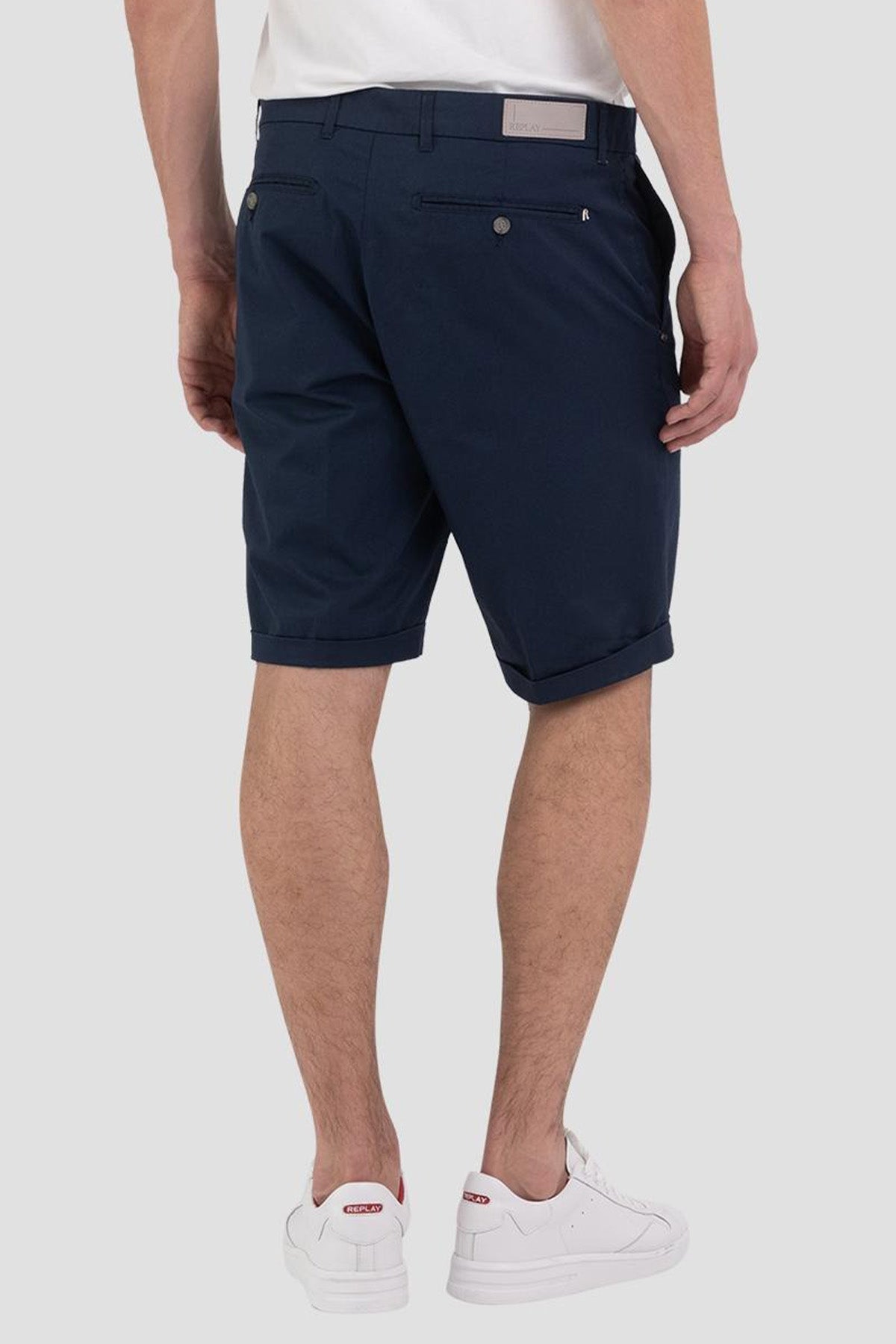 Replay Slim Fit Duble Paça Şort
