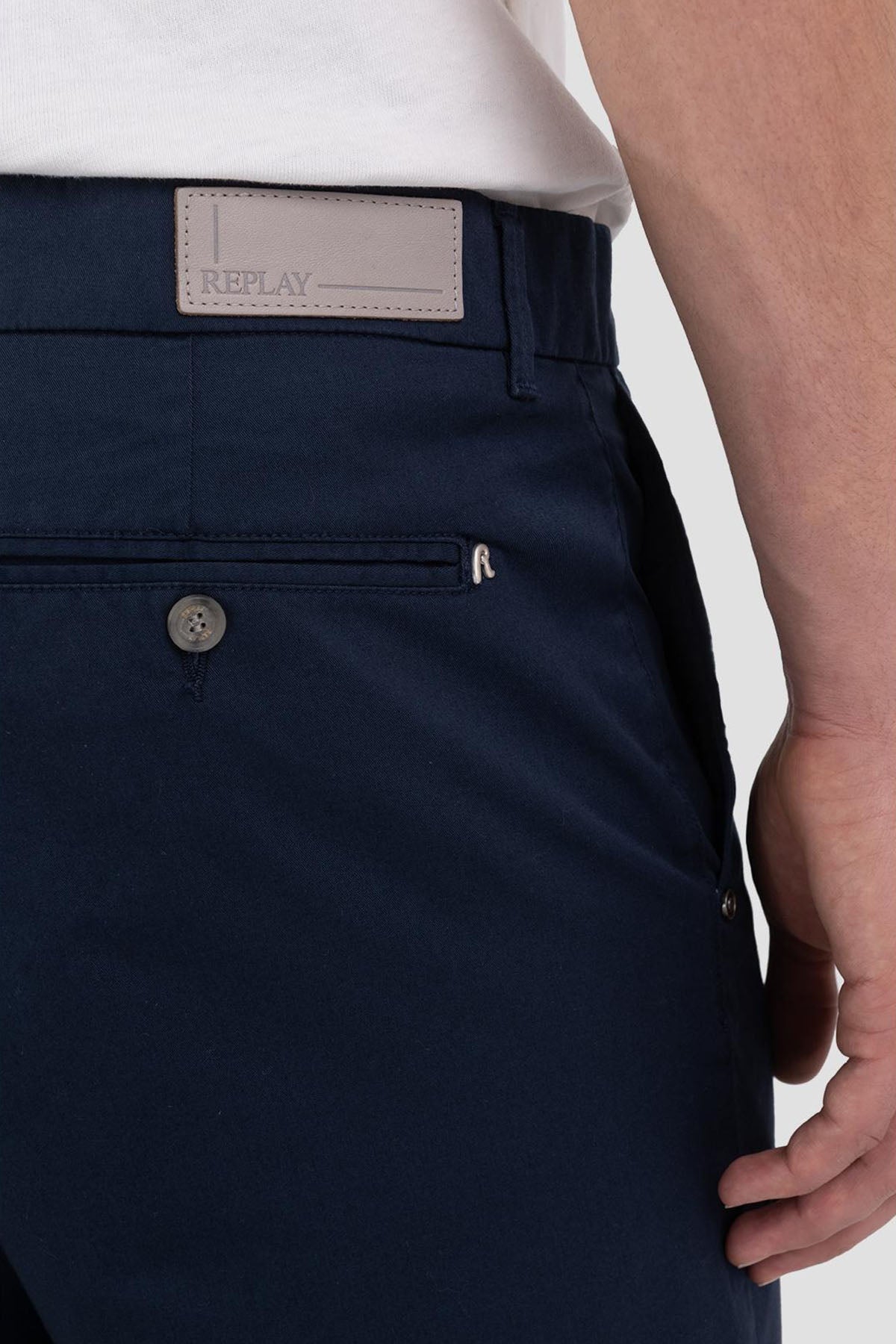 Replay Slim Fit Duble Paça Şort