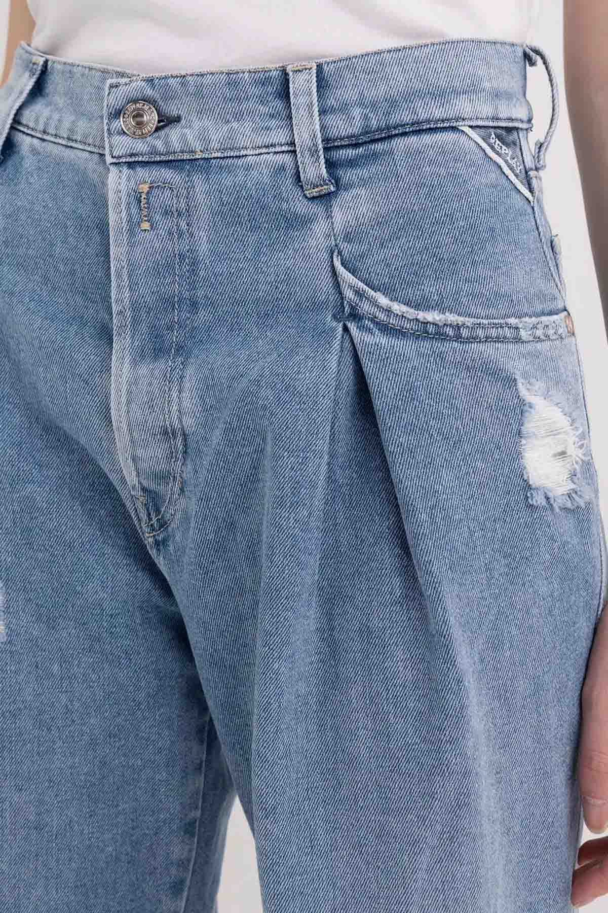 Replay Boyfriend Fit Tek Pile Jeans-Libas Trendy Fashion Store