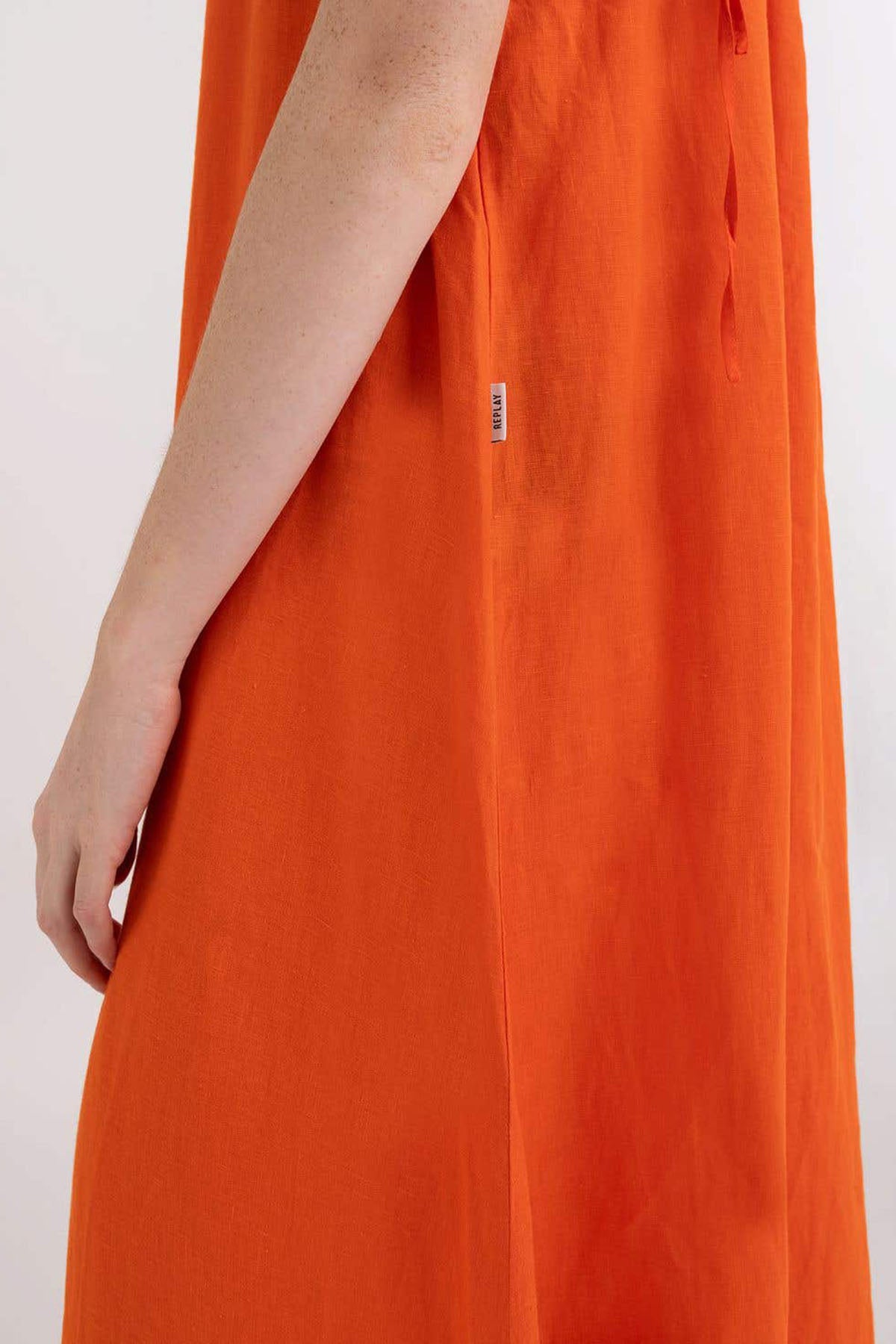 Replay İp Askılı Maxi Keten Elbise-Libas Trendy Fashion Store