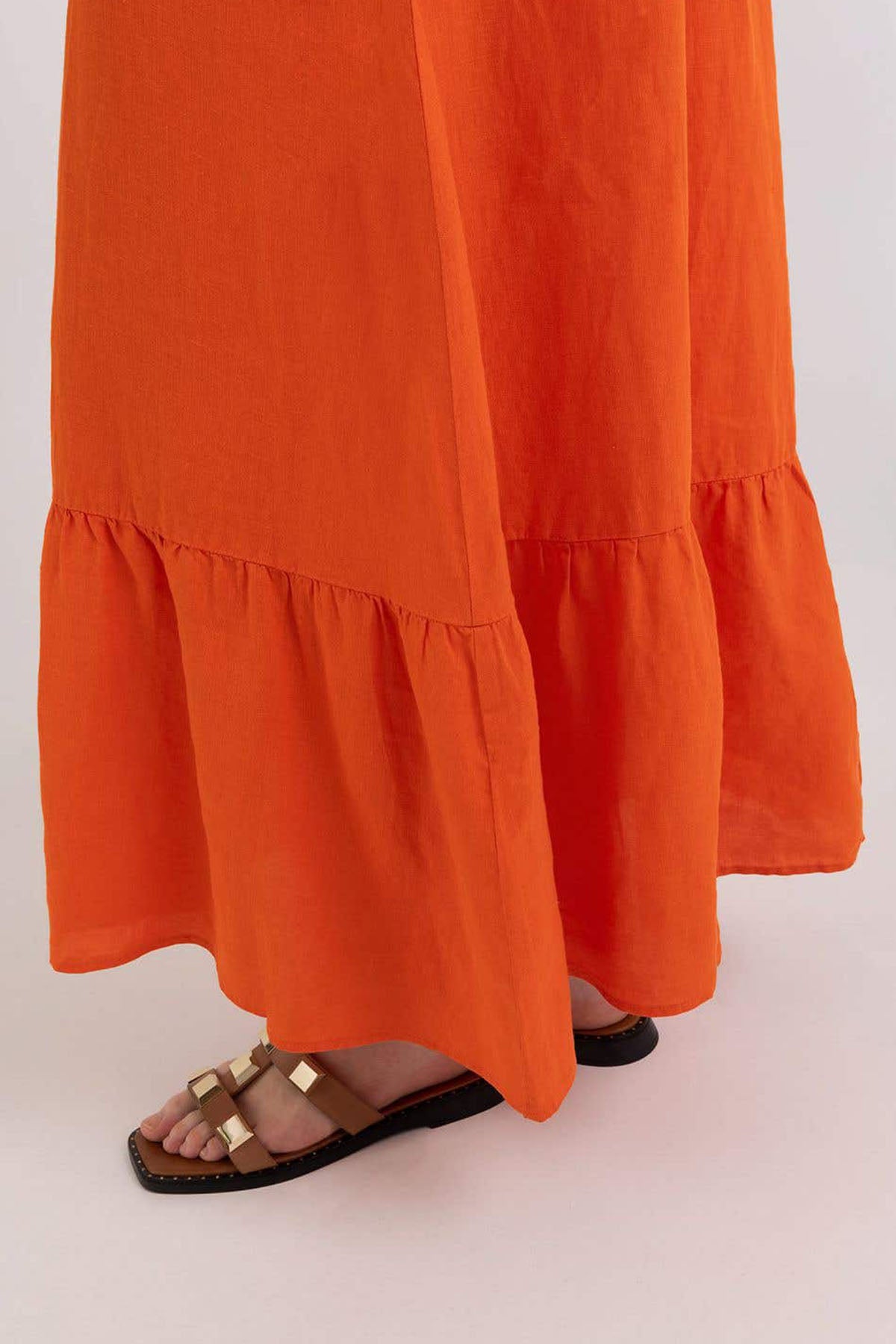 Replay İp Askılı Maxi Keten Elbise-Libas Trendy Fashion Store