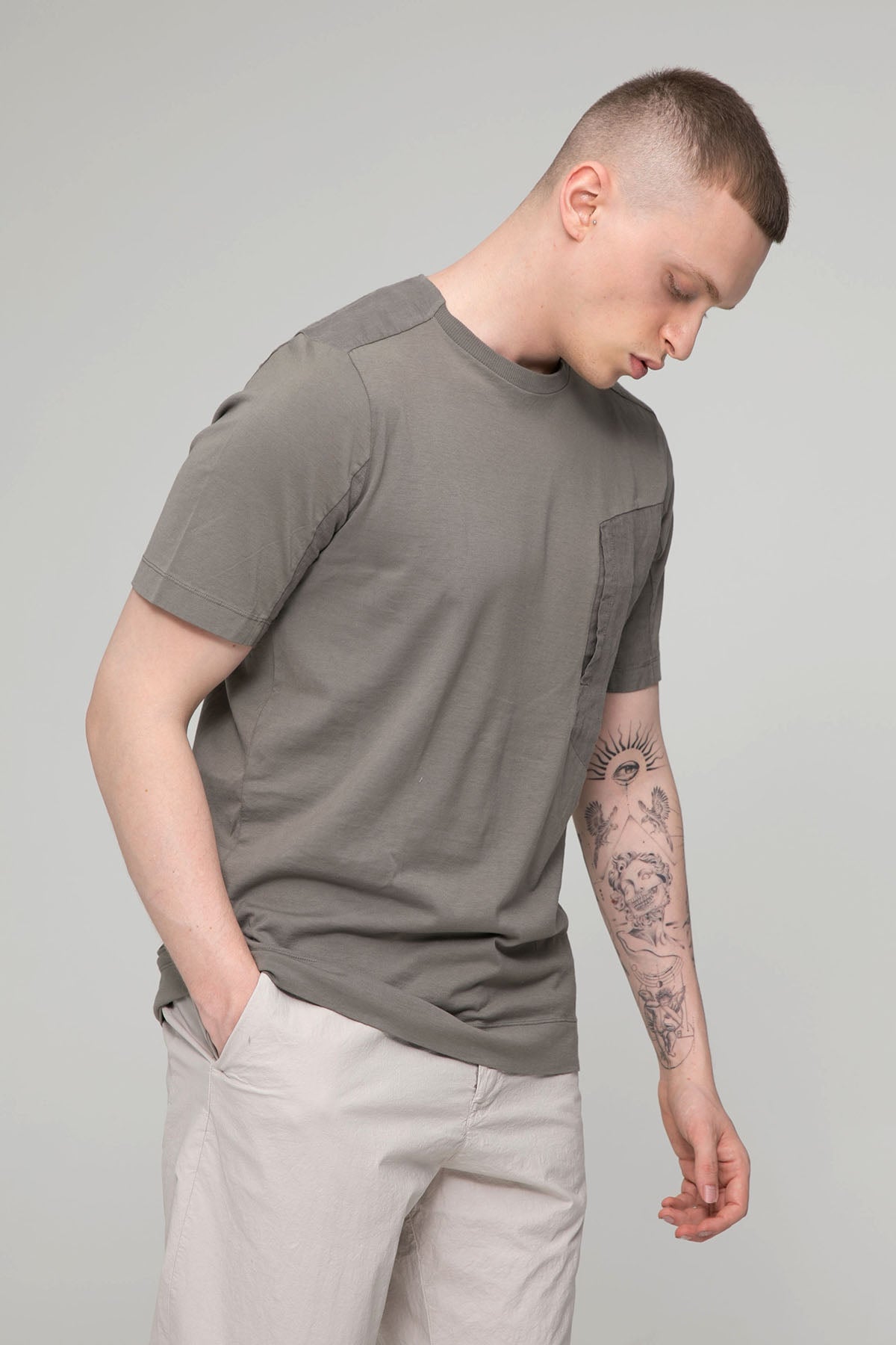 Transit Regular Fit Cep Detaylı Yuvarlak Yaka T-shirt-Libas Trendy Fashion Store