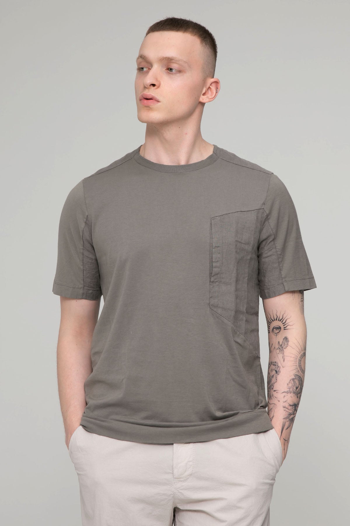 Transit Regular Fit Cep Detaylı Yuvarlak Yaka T-shirt-Libas Trendy Fashion Store