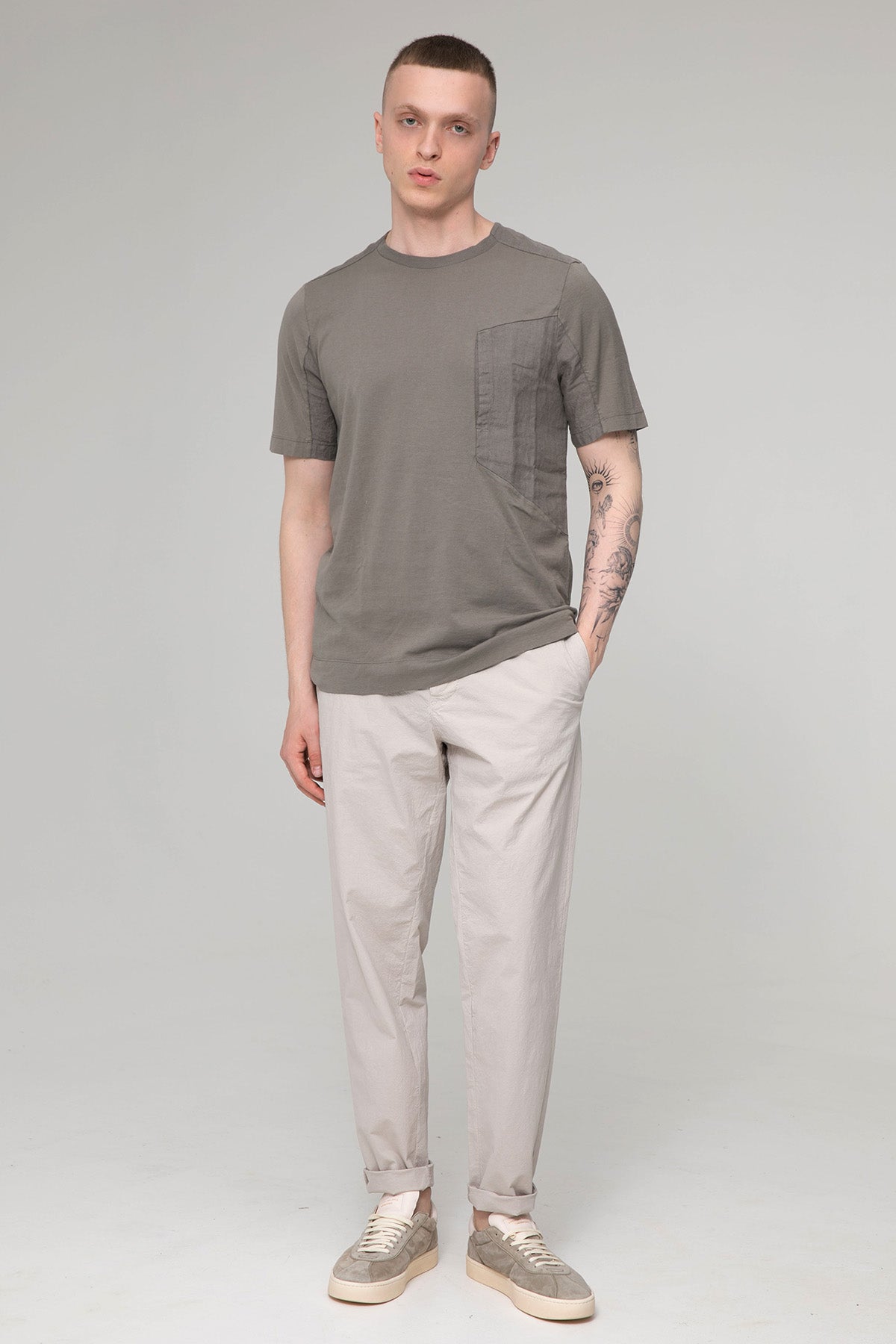 Transit Regular Fit Cep Detaylı Yuvarlak Yaka T-shirt-Libas Trendy Fashion Store