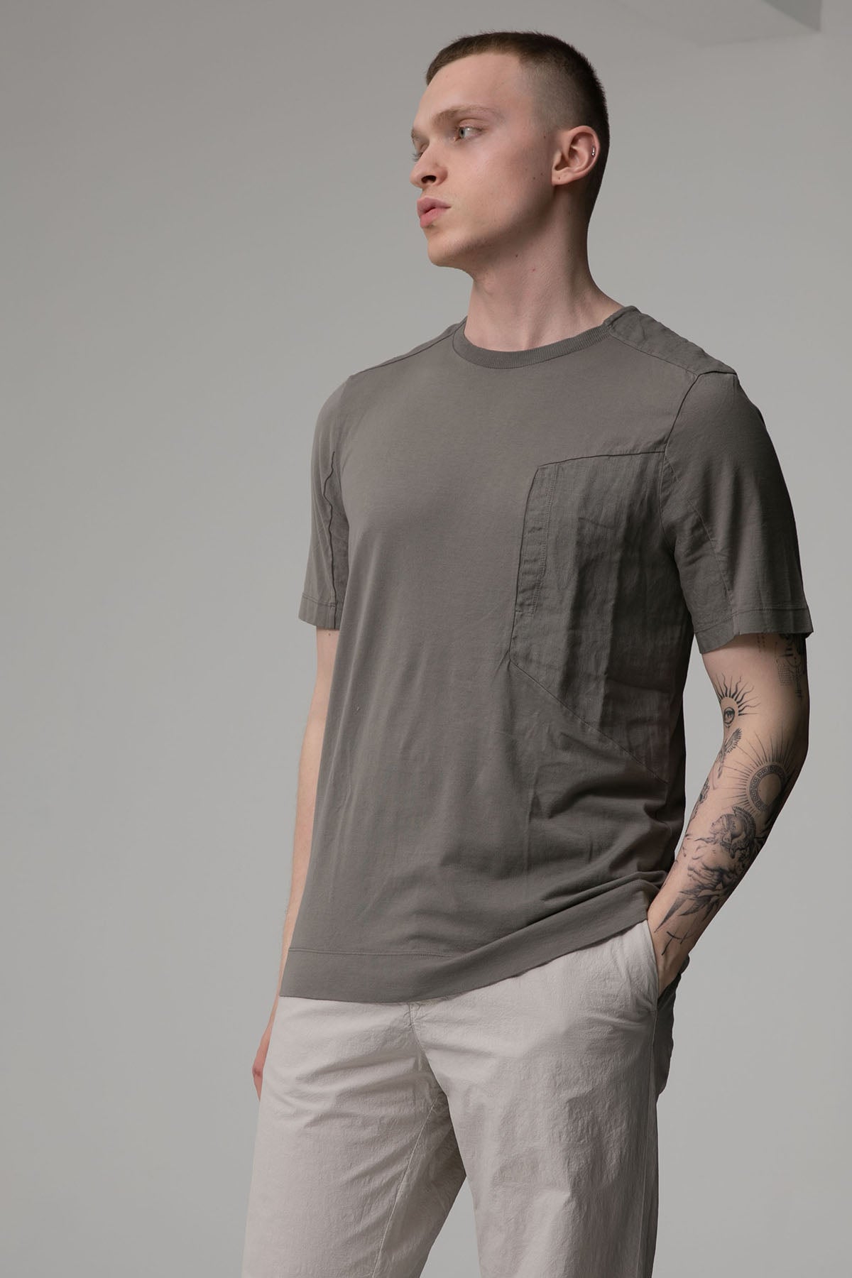 Transit Regular Fit Cep Detaylı Yuvarlak Yaka T-shirt-Libas Trendy Fashion Store