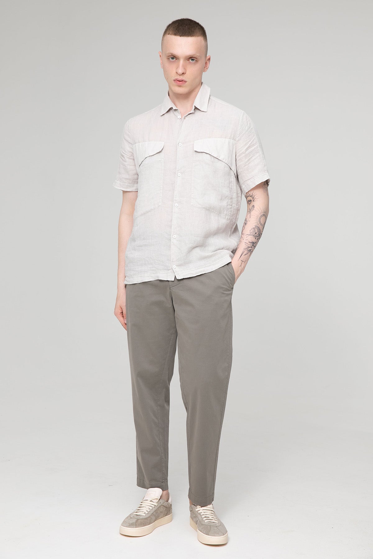 Transit Loose Fit Cep Detaylı Keten Gömlek-Libas Trendy Fashion Store