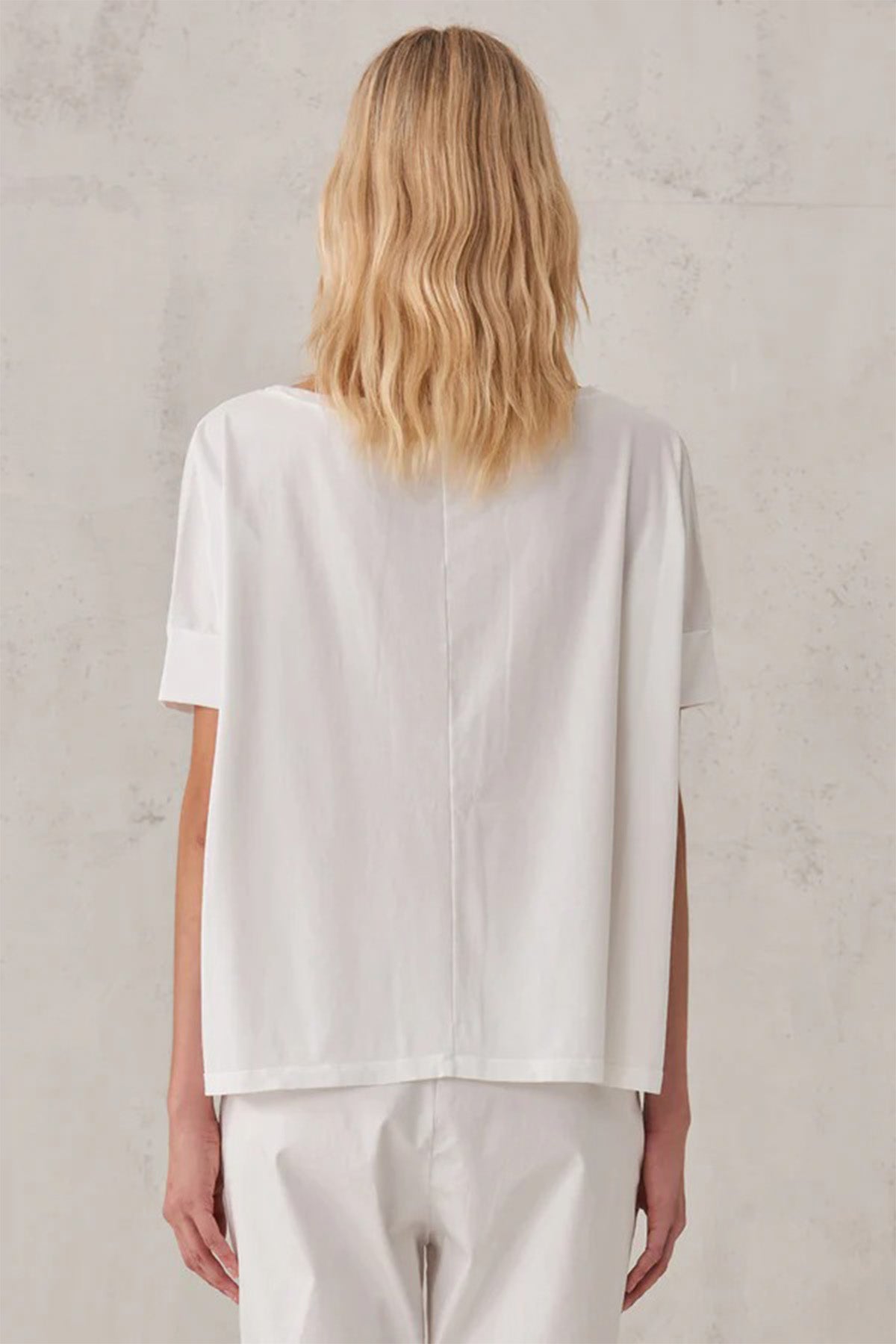 Transit Yuvarlak Yaka Geniş Kesim T-shirt-Libas Trendy Fashion Store